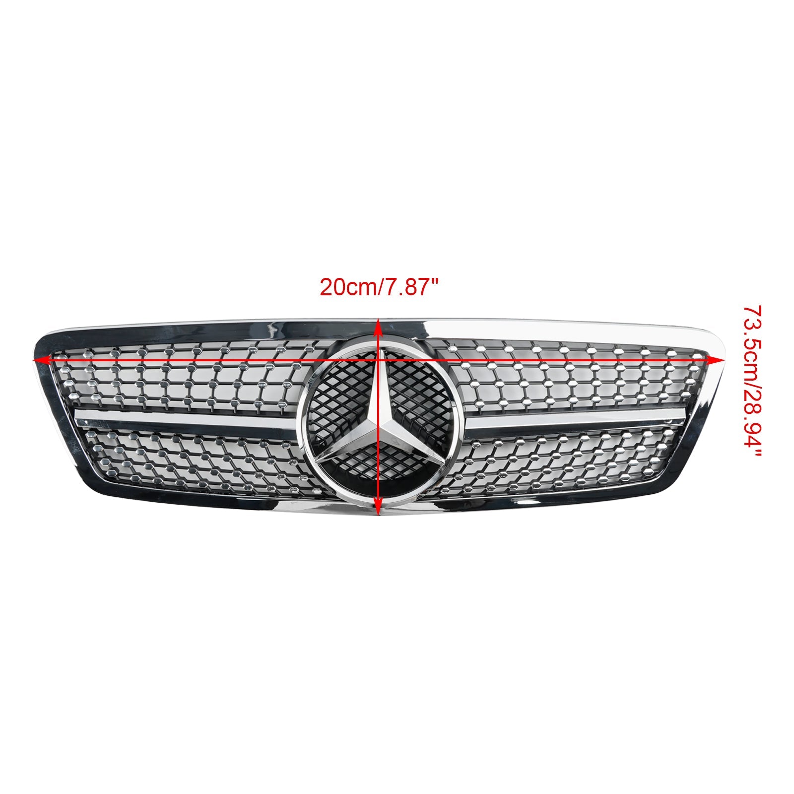 2001 2002 2003 2004 2005 2006 2007 Mercedes W203 C230 C320 C240 Front Bumper Kidney Grille Grill