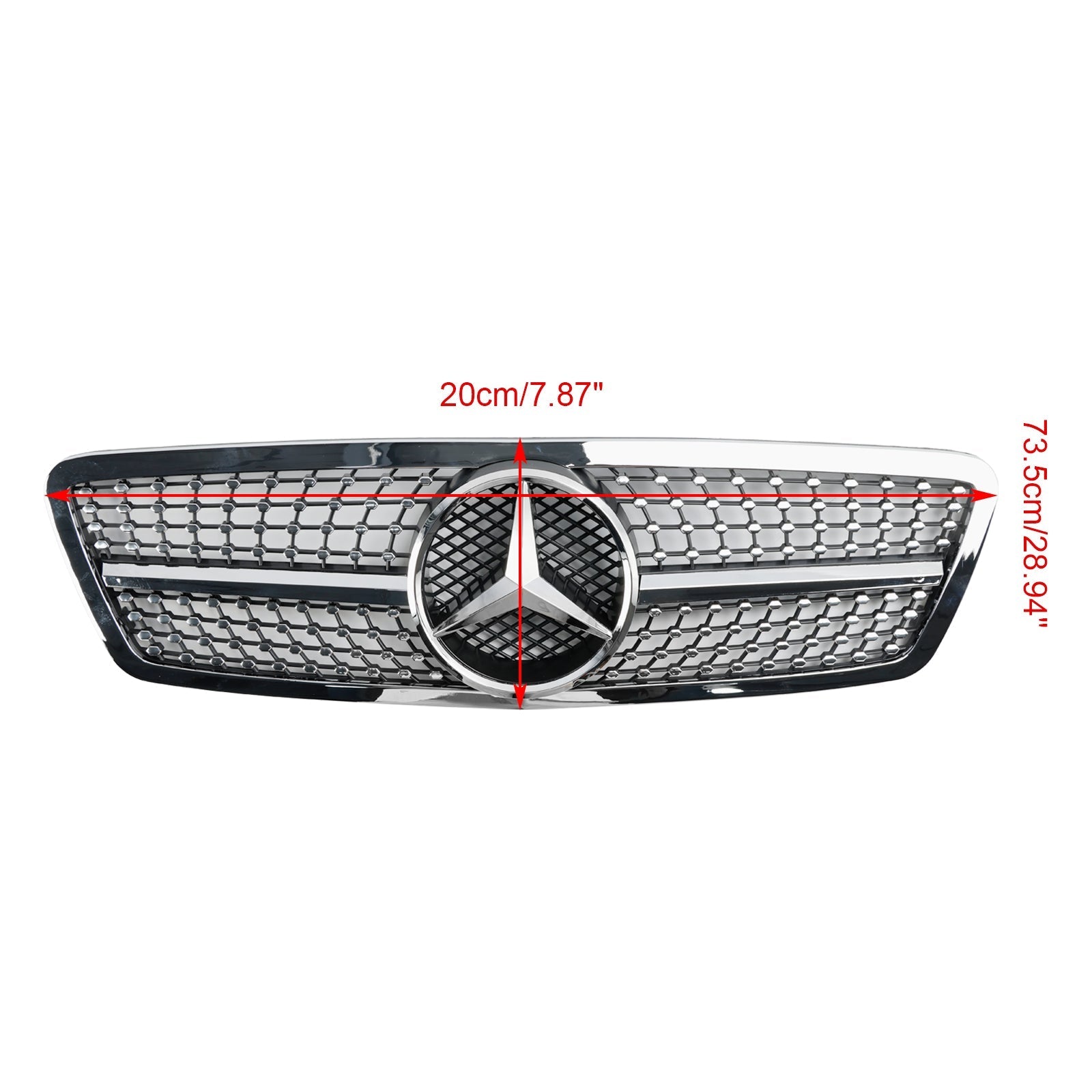 2001 2002 2003 2004 2005 2006 2007 Mercedes W203 C230 C320 C240 Front Bumper Kidney Grille Grill