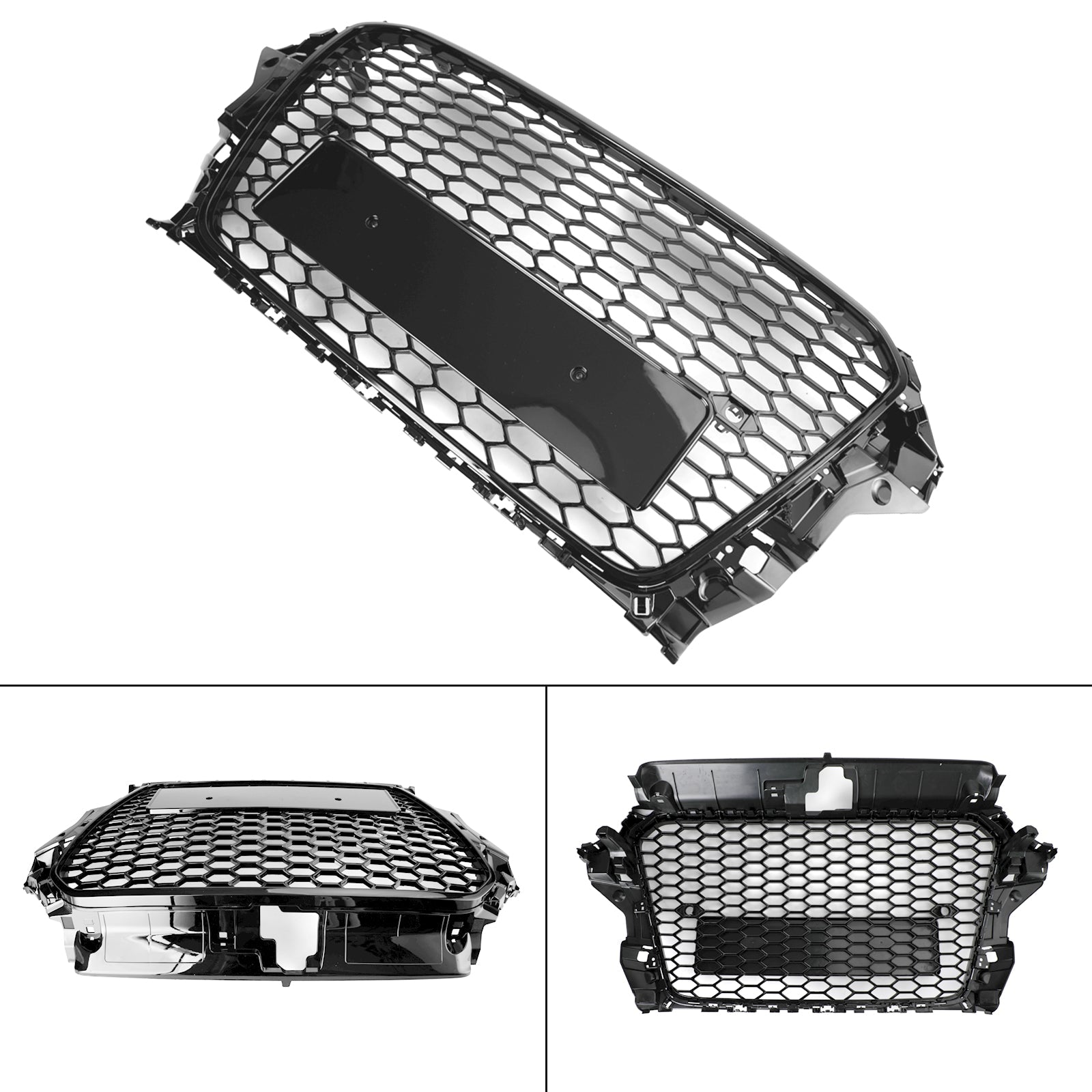 2013-2016 Audi A3 S3 RS3 Style Front Hood Henycomb Bumper Grille Grill