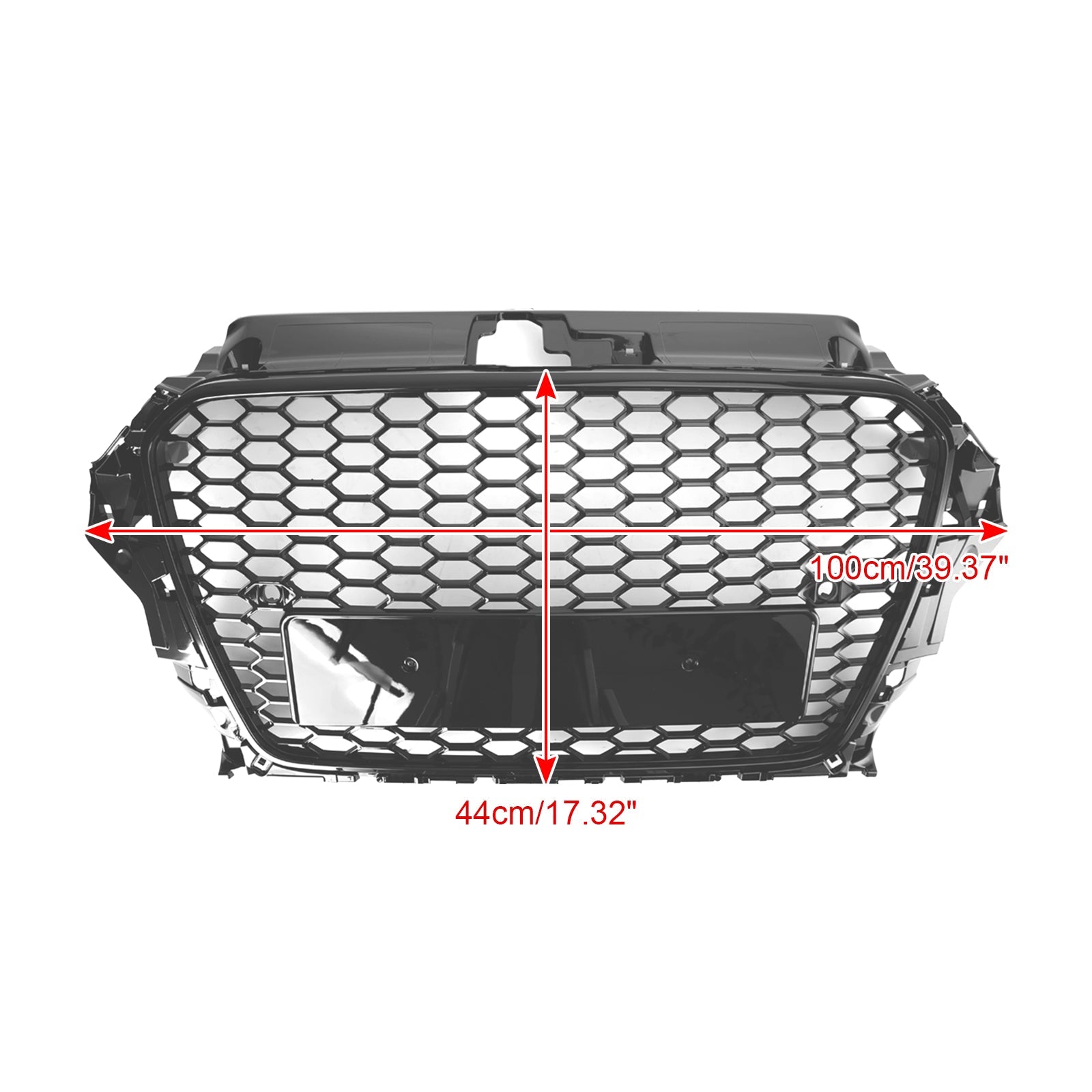 2013-2016 Audi A3 S3 RS3 Style Front Hood Henycomb Bumper Grille Grill