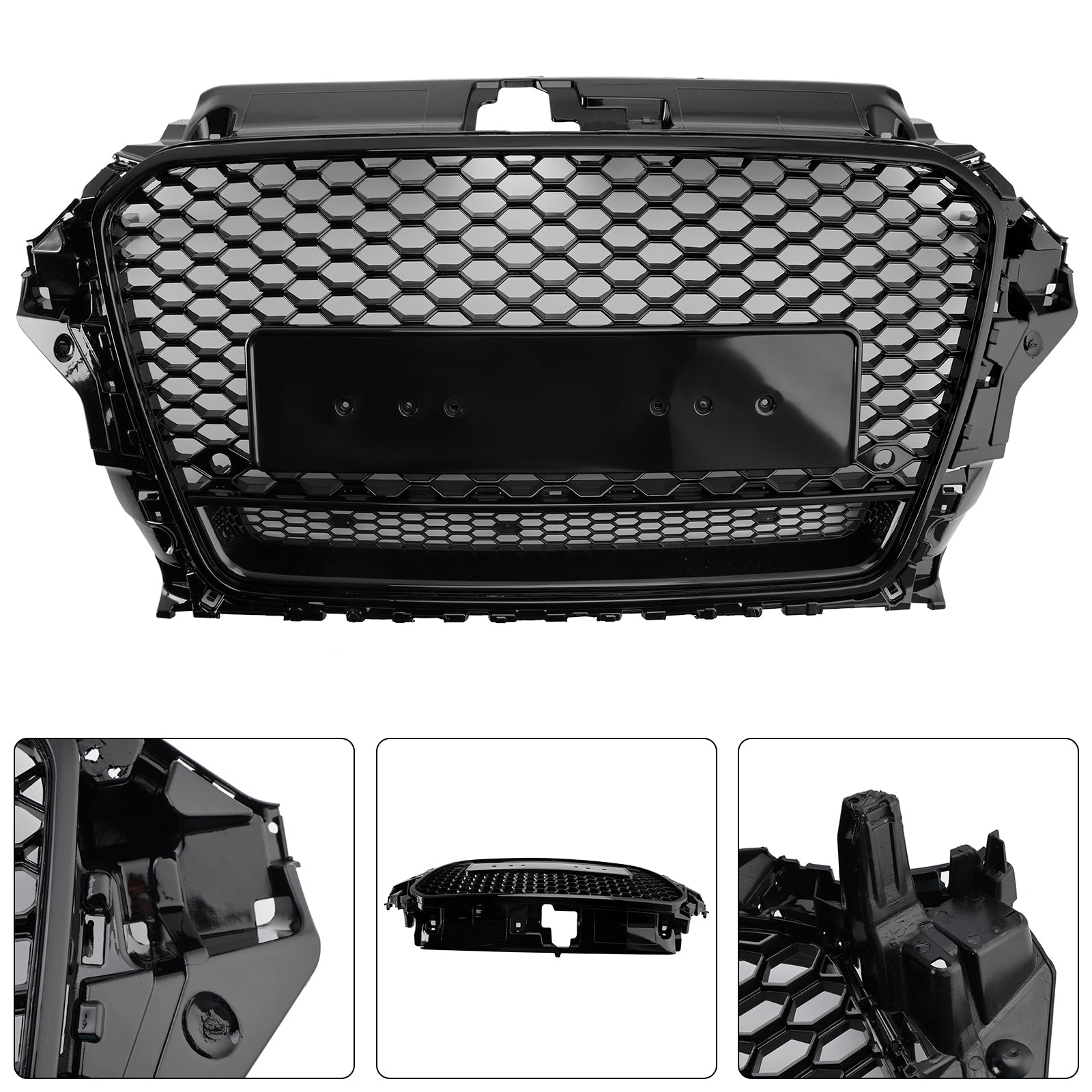 RS3 Style 2013-2016 Audi A3 S3 Front Henycomb Bumper Grill Grille