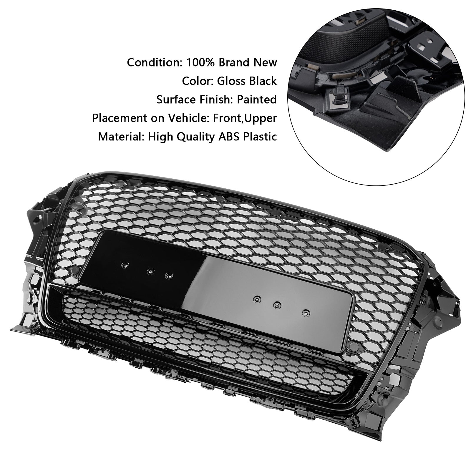 2013-2016 Audi A3 S3 RS3 Style Front Henycomb Bumper Grill Grille