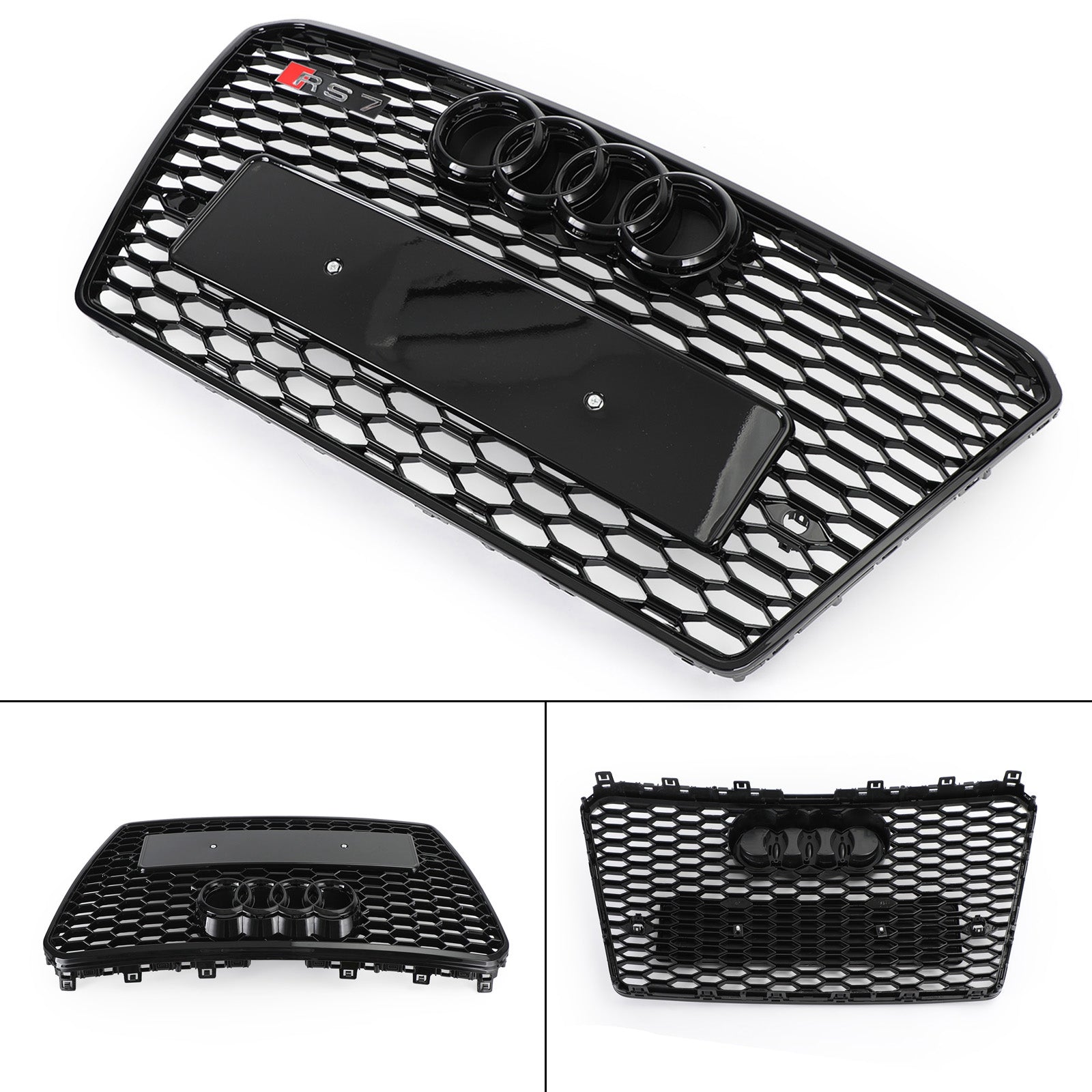 Audi A7/S7 2012-2015 RS7 Style Honeycomb Sport Mesh Hex Grille Grill Black