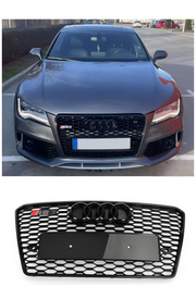 2012 2013 2014 2015 Audi A7/S7 RS7 Style Honeycomb Sport Mesh Hex Grille Grill Black