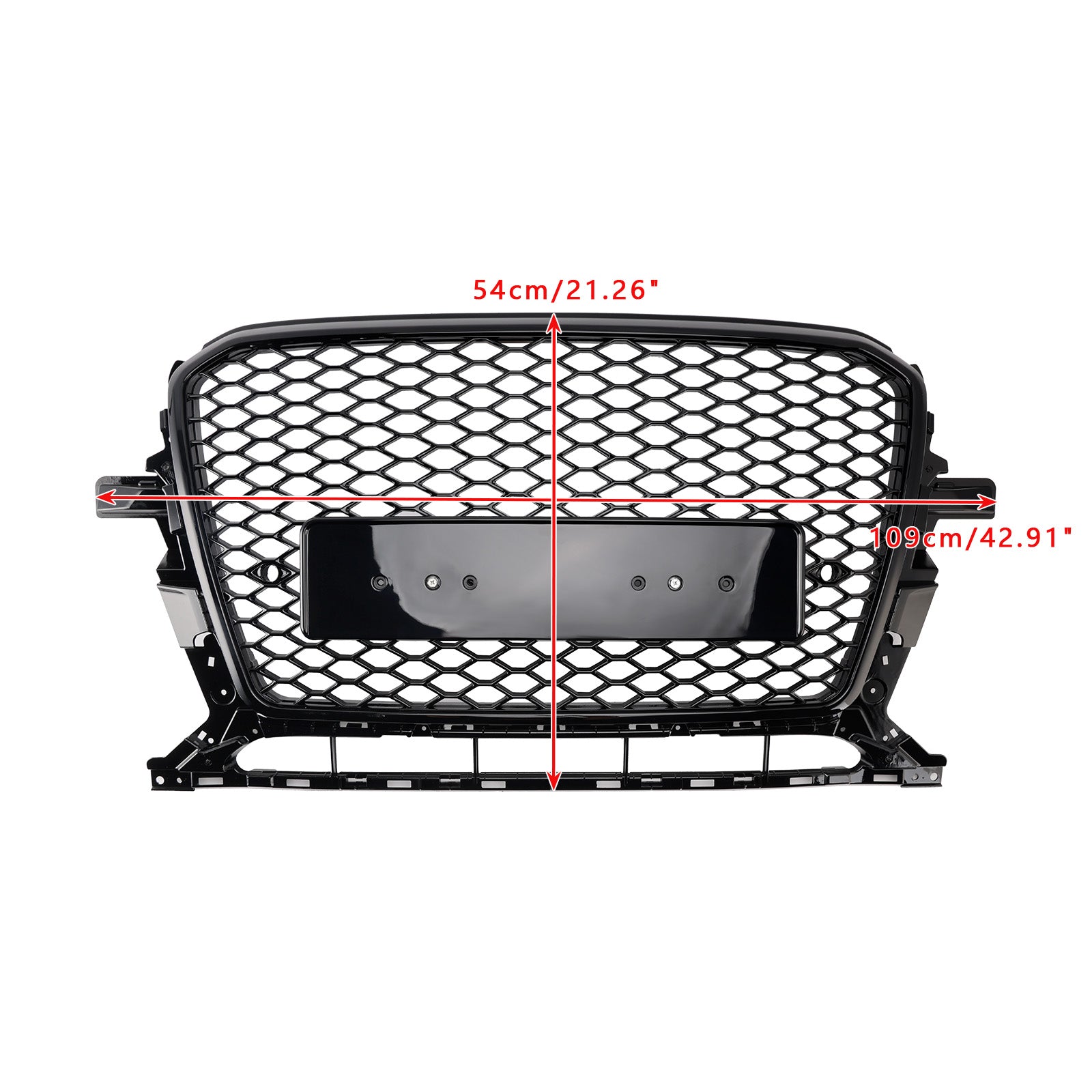 Audi Q5 SQ5 2013-2017 Gloss Black Front Honeycomb Bumper Grill Grille