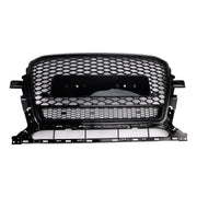2013-2017 Audi Q5 Gloss Black Front Honeycomb Bumper Grille Grill