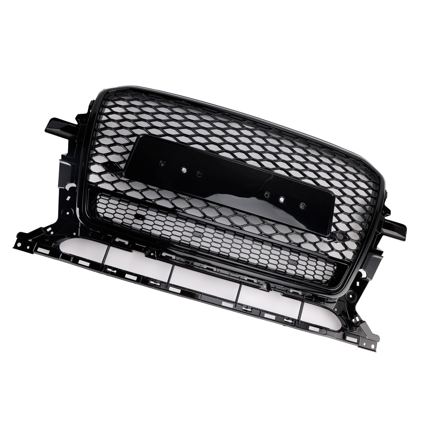 2013-2017 Audi Q5 Gloss Black Front Honeycomb Bumper Grille Grill