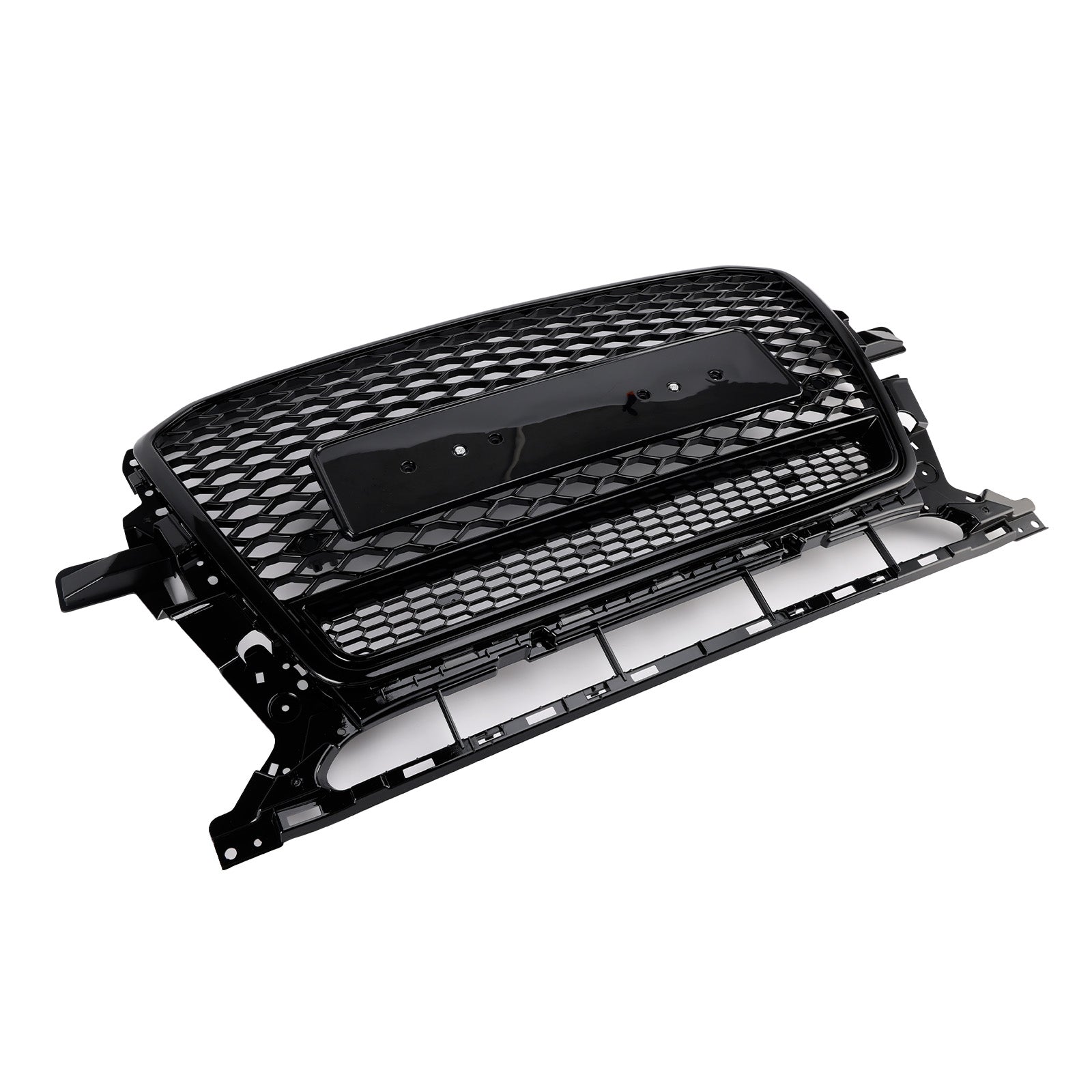2013-2017 Audi Q5 Gloss Black Front Honeycomb Bumper Grille Grill