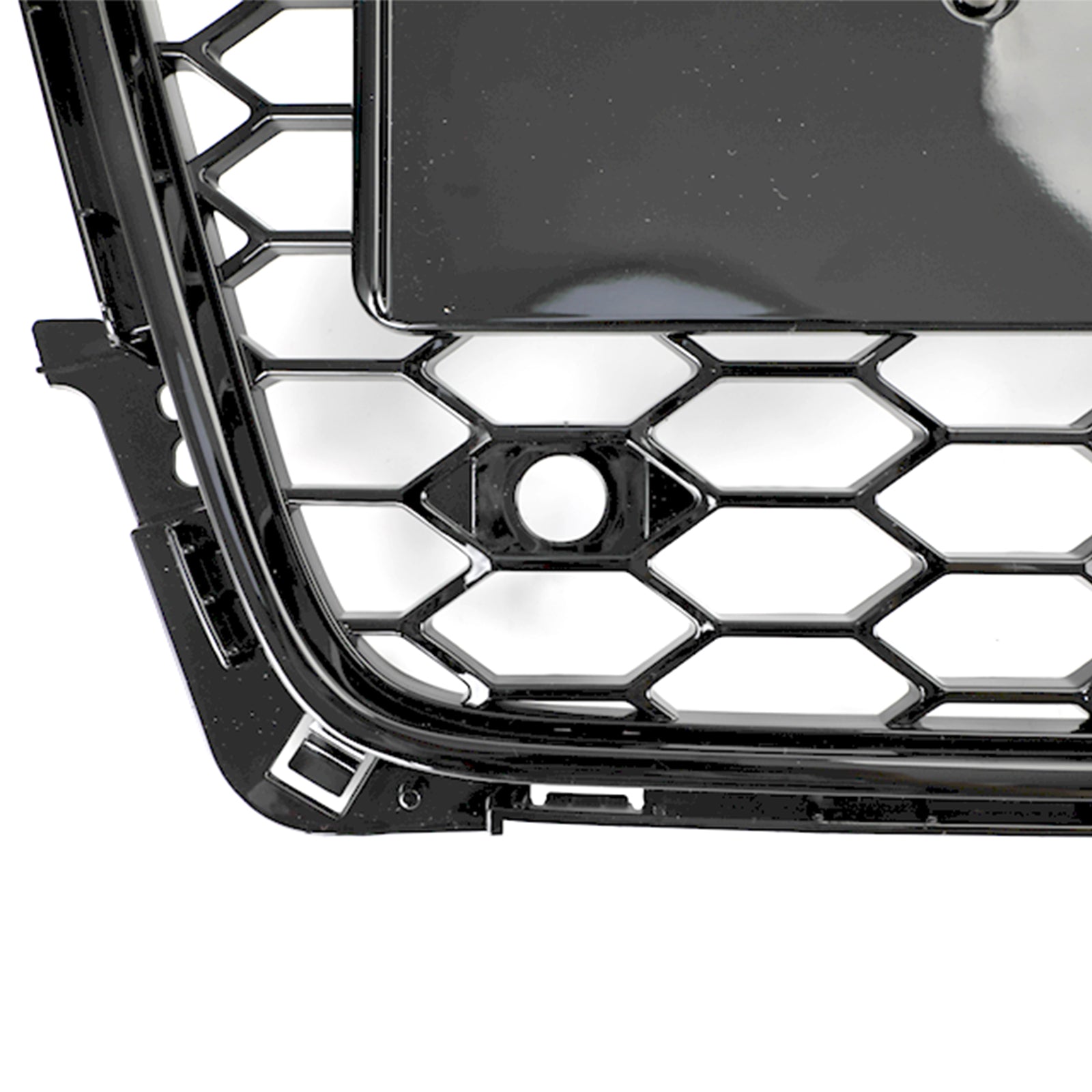2009-2012 Audi A4 B8 RS4 Style Honeycomb Sport Mesh Hex Grille & Fog Light Open Vent Grill