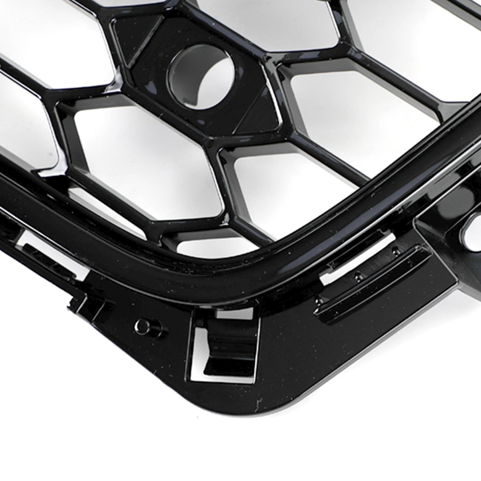 2009-2012 Audi A4 B8 RS4 Style Honeycomb Sport Mesh Hex Grille & Fog Light Open Vent Grill