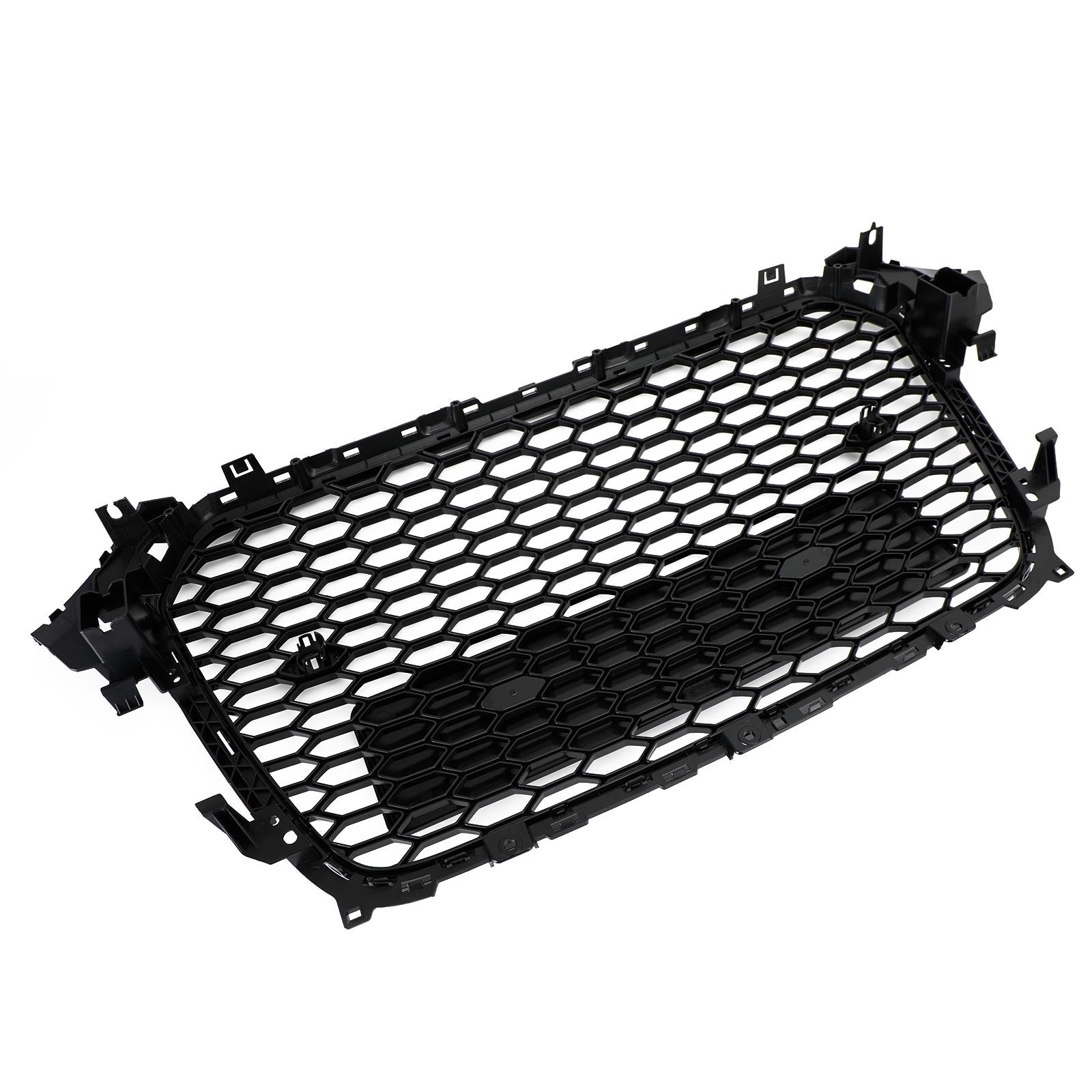 2013 2014 2015 2016 Audi A4 S4 RS4 Style Mesh Front Bumper Grille Grill Gloss Black