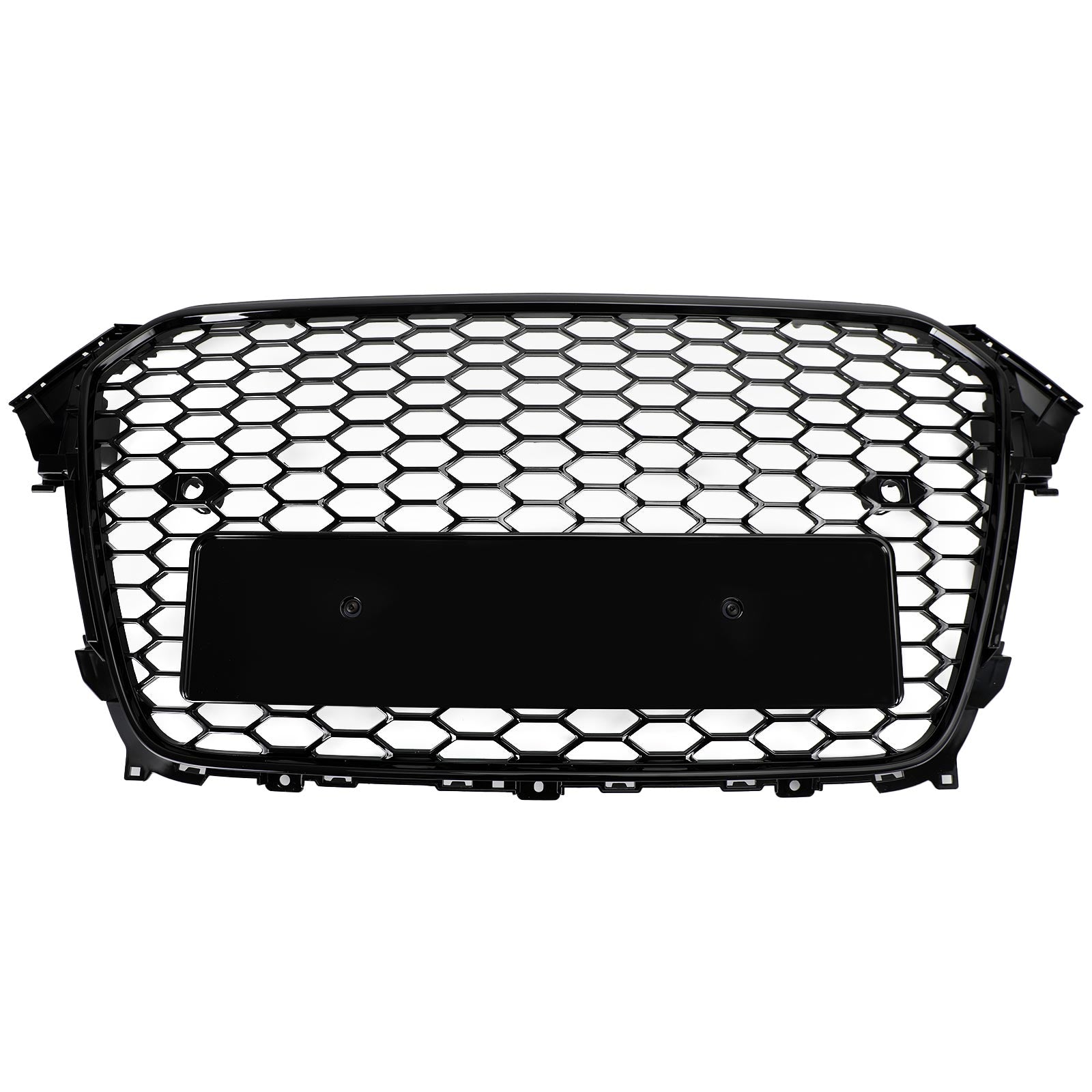 2013-2016 Audi A4 S4 RS4 Style Mesh Front Bumper Grille Grill Gloss Black