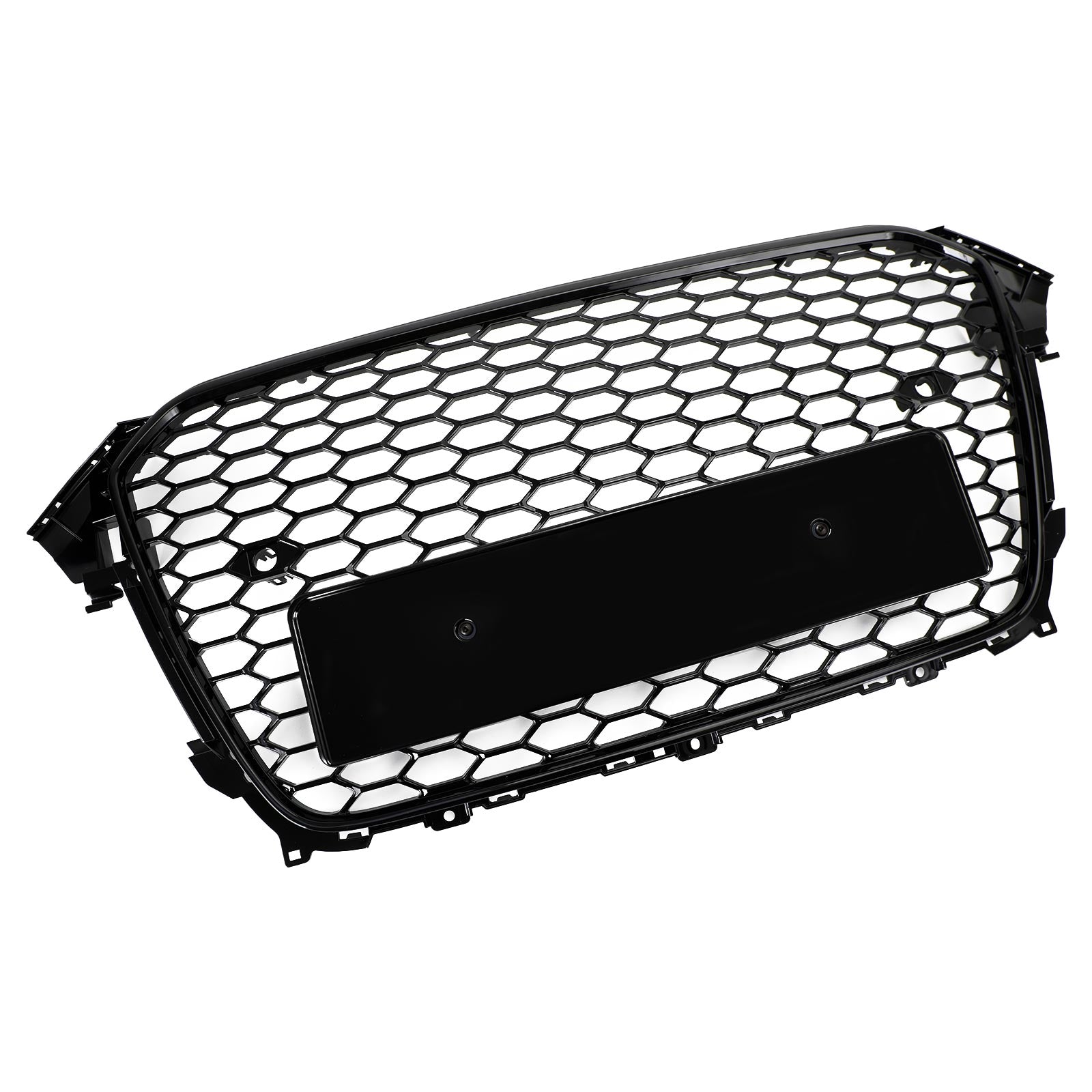 2013 2014 2015 2016 Audi A4 S4 RS4 Style Mesh Front Bumper Grille Grill Gloss Black