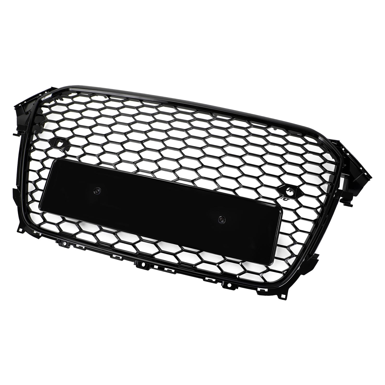 2013 2014 2015 2016 Audi A4 S4 RS4 Style Mesh Front Bumper Grille Grill Gloss Black