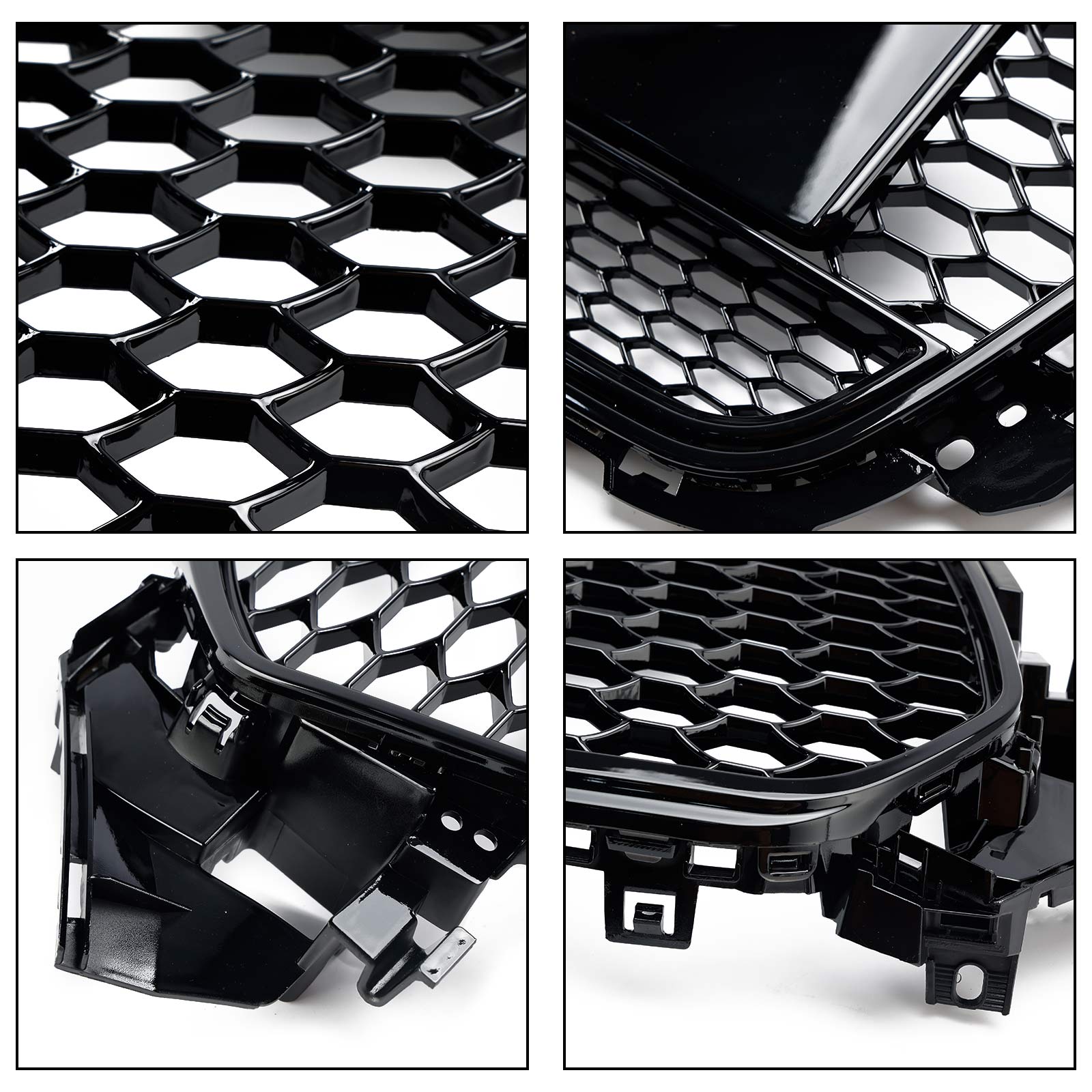 2013 2014 2015 2016 Audi A4 S4 B8.5 w/ Quattro RS4 Style Front Bumper Grill Grille