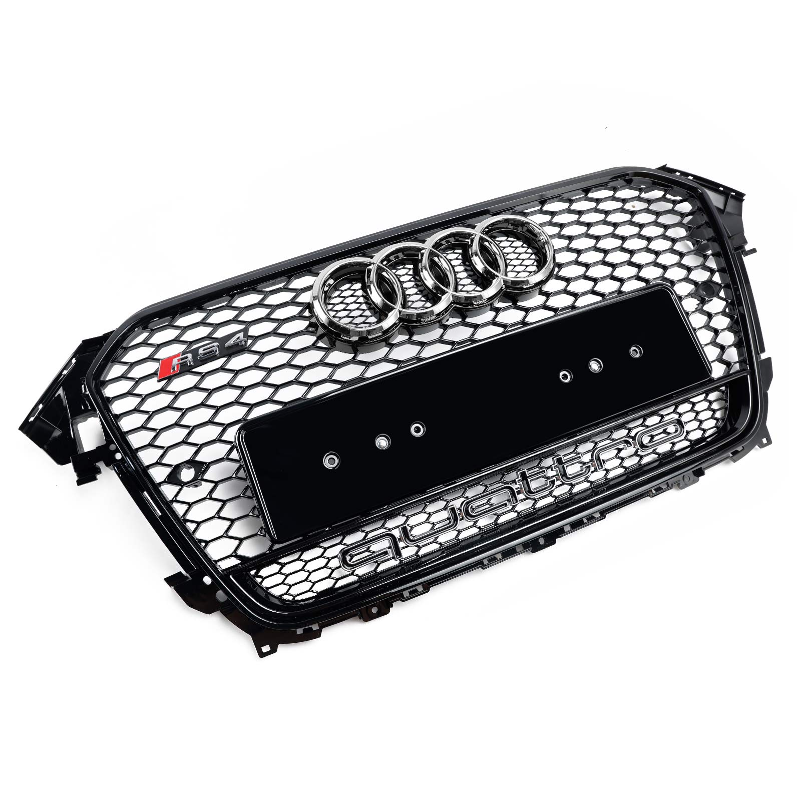 2013 2014 2015 2016 Audi A4 S4 B8.5 w/ Quattro RS4 Style Front Bumper Grill Grille