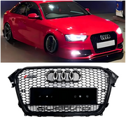 2013 2014 2015 2016 Audi A4 S4 B8.5 w/ Quattro RS4 Style Front Bumper Grill Grille