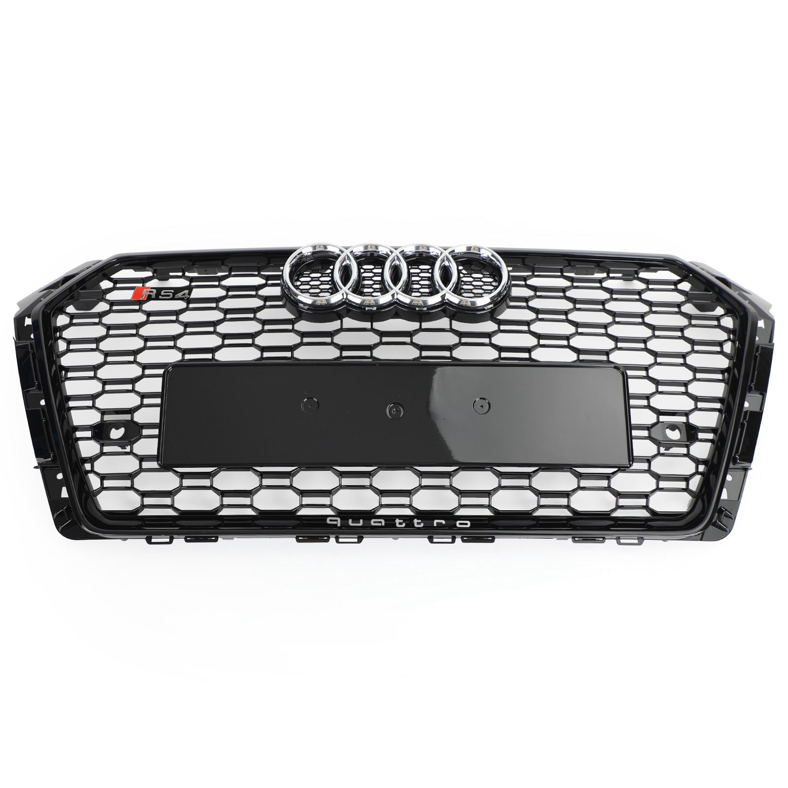 RS4 Style 2017 2018 Audi A4/S4 B9 Honeycomb Mesh Hex Grille Grill Black