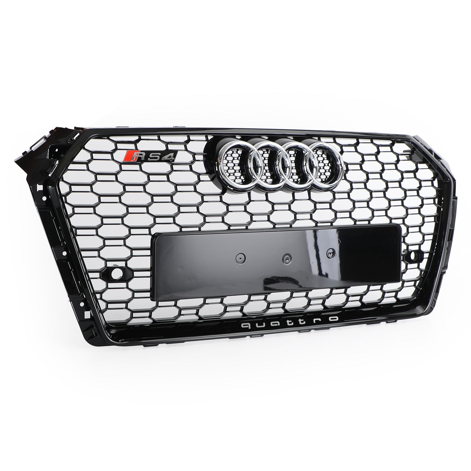 RS4 Style 2017 2018 Audi A4/S4 B9 Honeycomb Mesh Hex Grille Grill Black