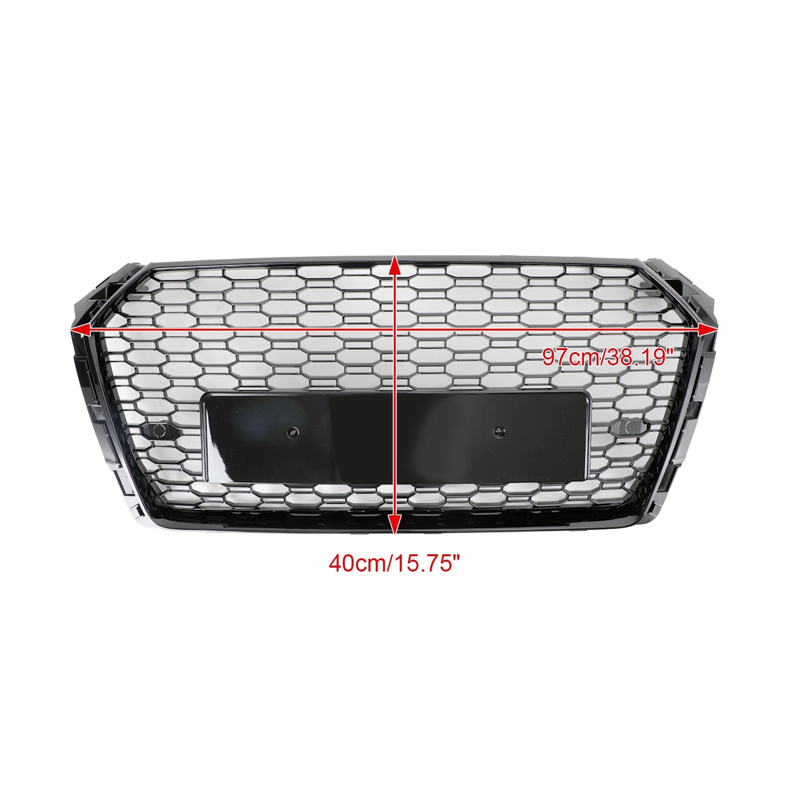 2017 2018 2019 Audi A4/S4 B9 RS4 Style Honeycomb Mesh Hex Grille Grill Black
