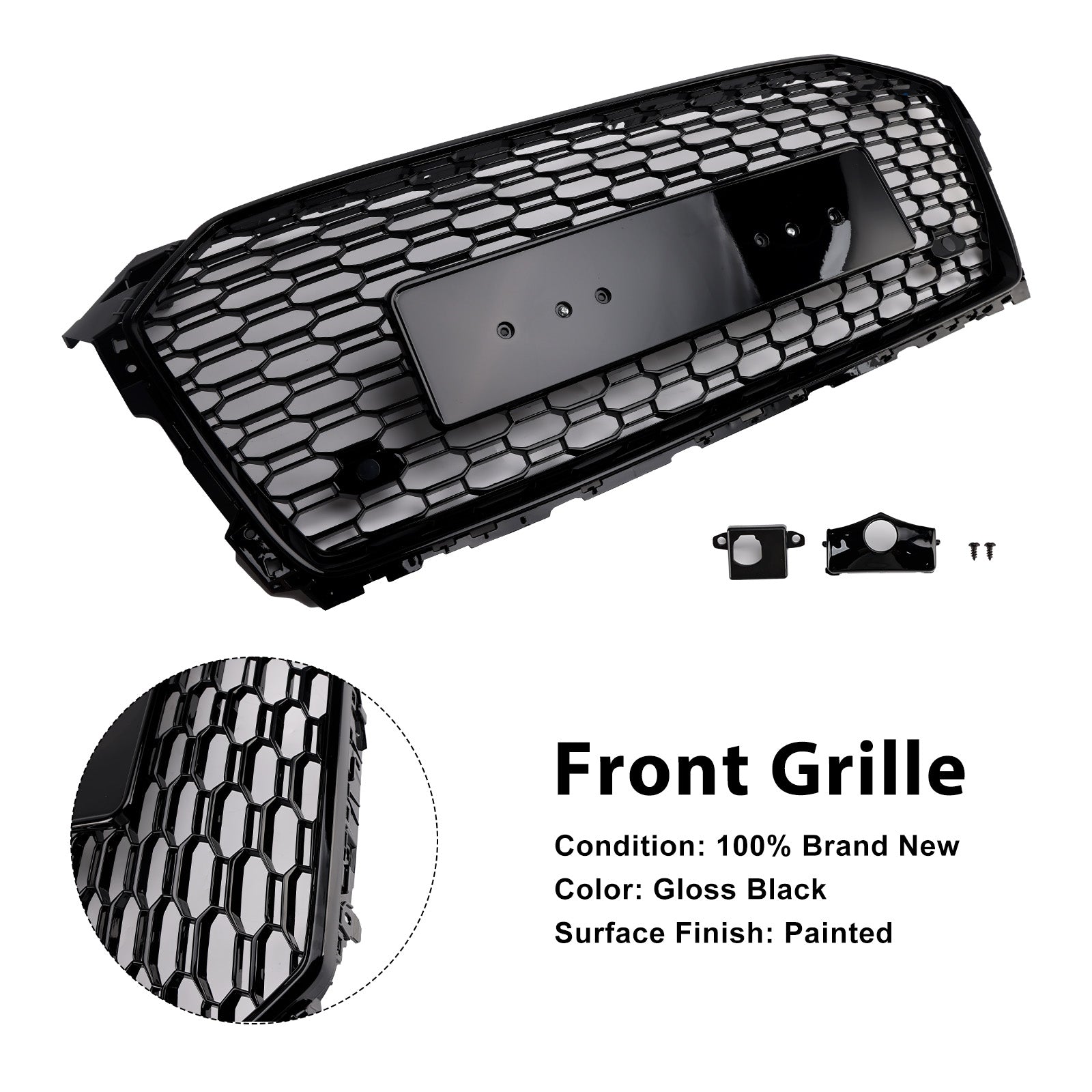 2017-2019 Audi A5 S5 B9 RS5 Style Sport Front Honeycomb Grille Grill 8W6853651ABFUQ
