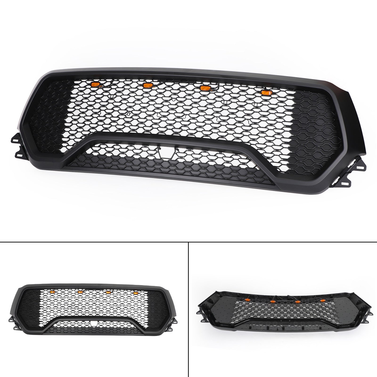 2019 2020 2021 2022 Dodge Ram 1500 TRX Style LED Honeycomb Front Upper Hood Grille