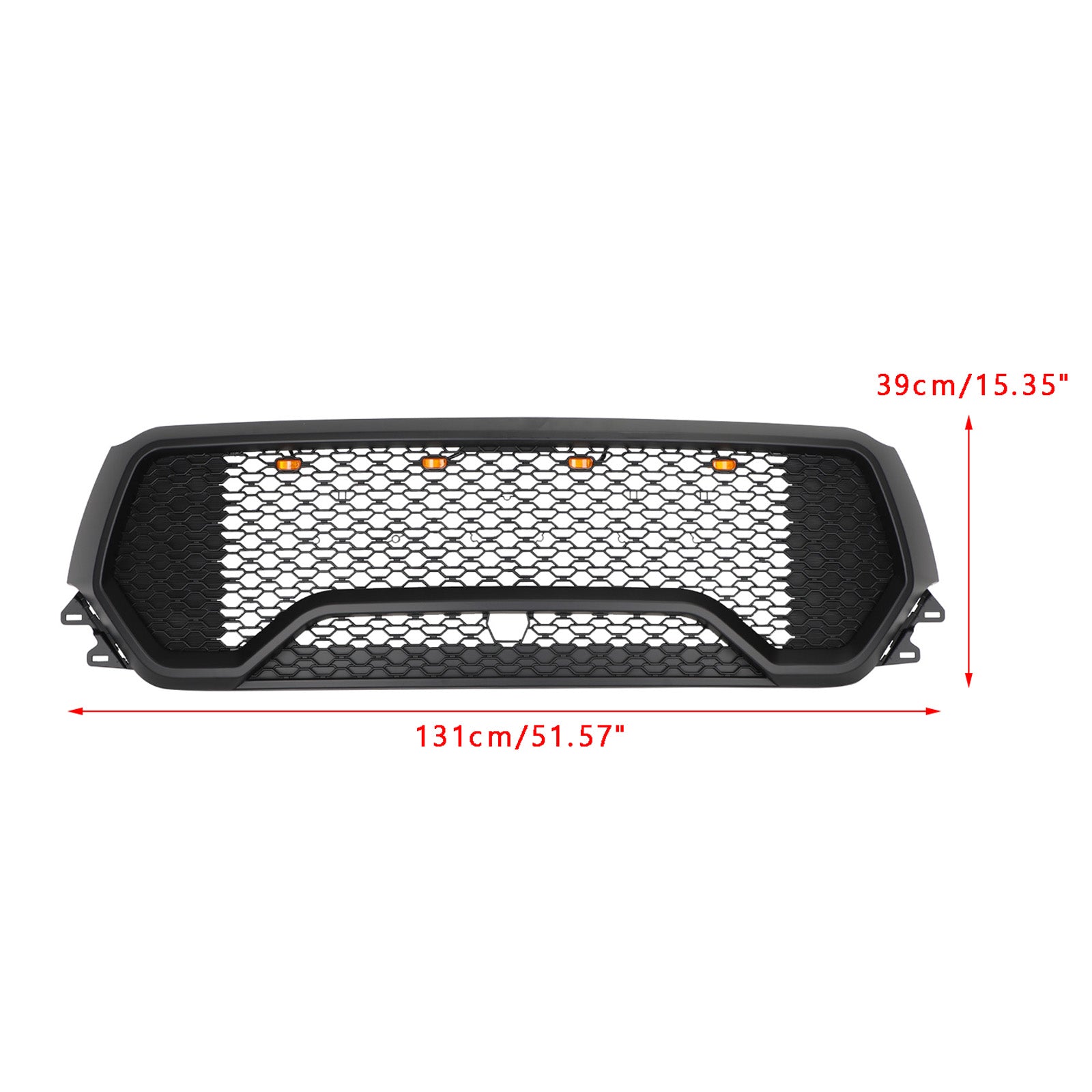 2019 2020 2021 2022 Dodge Ram 1500 TRX Style LED Honeycomb Front Upper Hood Grille