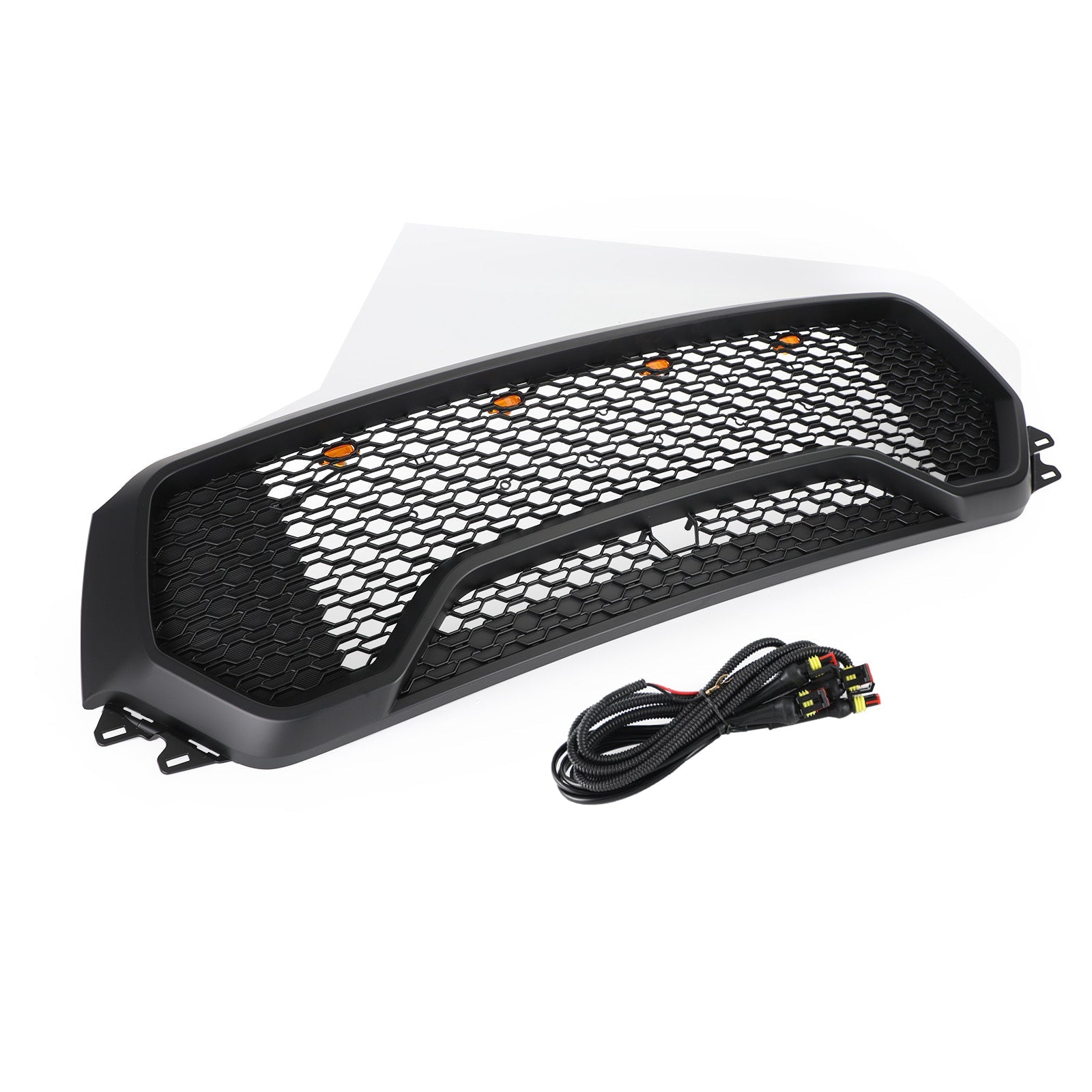 2019 2020 2021 2022 Dodge Ram 1500 TRX Style LED Honeycomb Front Upper Hood Grille