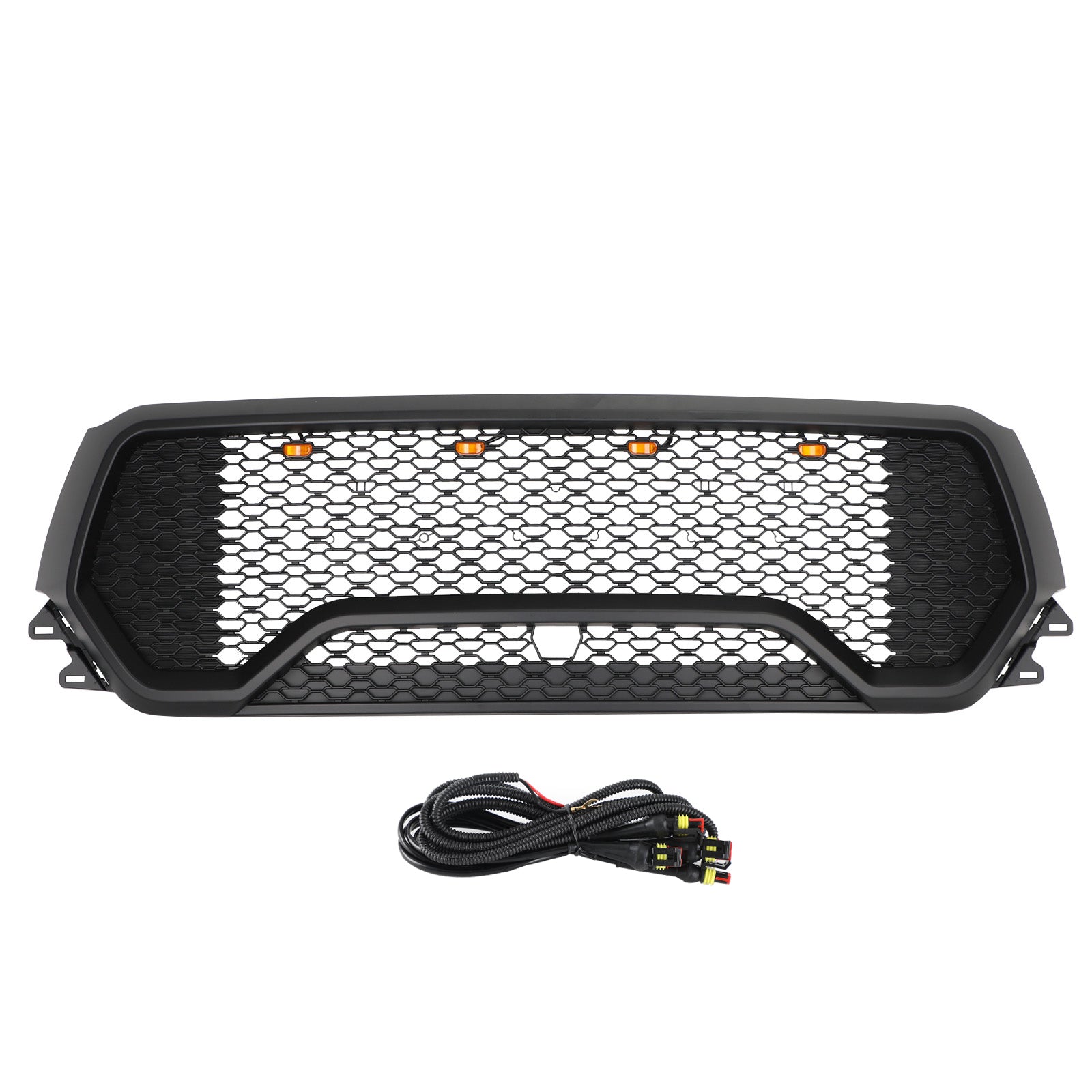 2019 2020 2021 2022 Dodge Ram 1500 TRX Style LED Honeycomb Front Upper Hood Grille