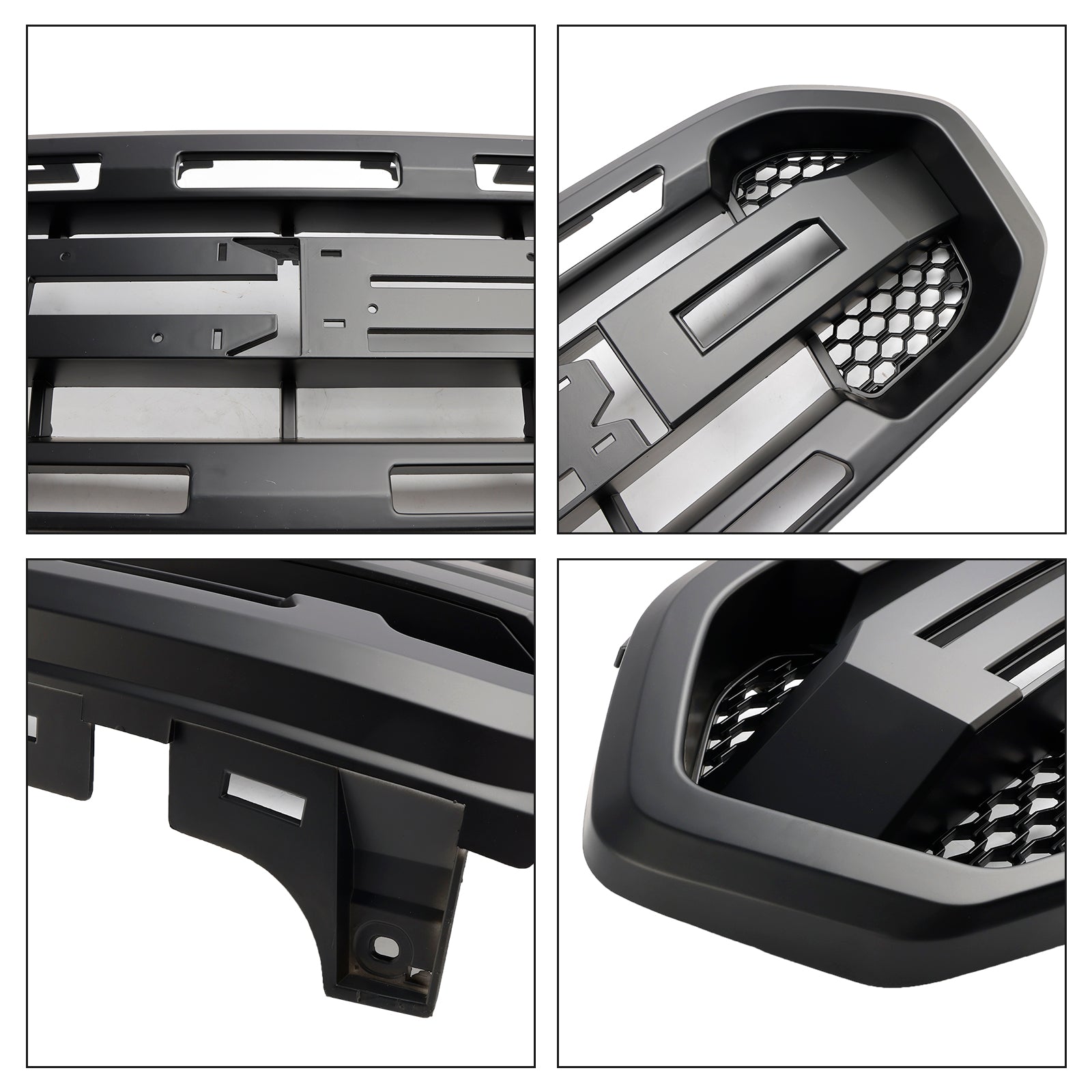 2019 2020 2021 2022 2023 Ford Ranger Raptor Style Front Bumper Grille Grill Black
