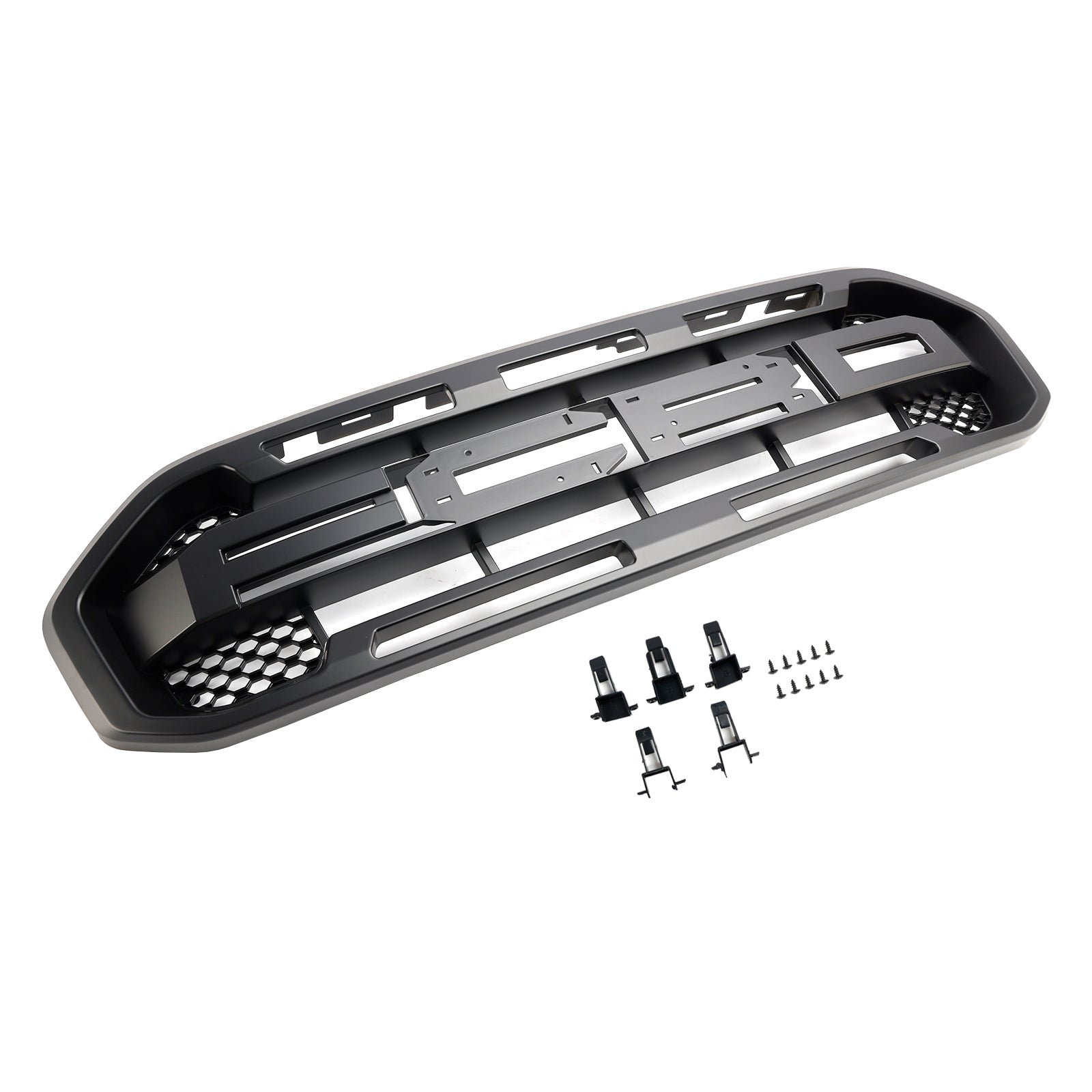2019 2020 2021 2022 2023 Ford Ranger Raptor Style Front Bumper Grille Grill Black