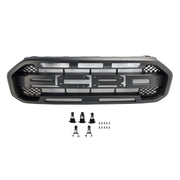 2019-2023 Upper Grille (With letters) Raptor Style Front Bumper Grille Grill Fit Ford Ranger Black