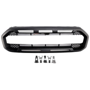 2019-2023 Ford Ranger W/White led Raptor Style Front Bumper Grill Grille Black