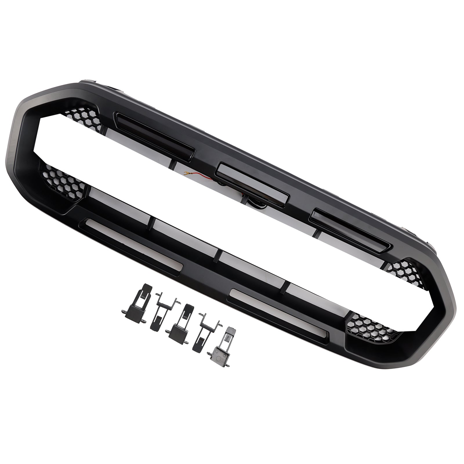 Black Raptor Style Front Bumper Grill Grille Fit Ford Ranger 2019-2023