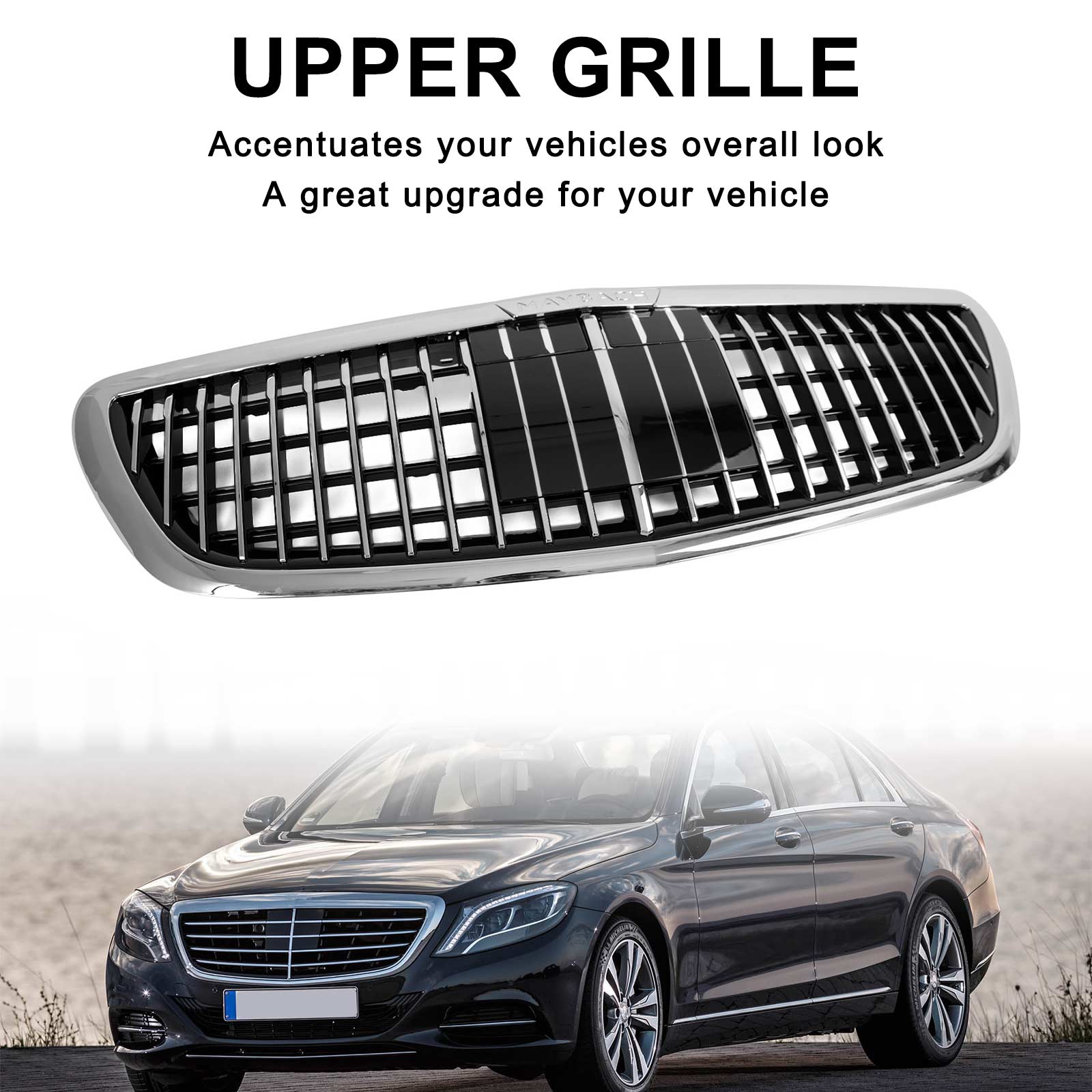 2014 2015 2016 2017 2018 2019 2020 Mercedes Benz W222 S class with ACC S680 Maybach Style Grille