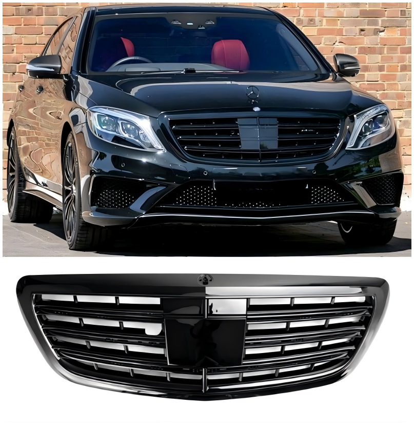 2014 2015 2016 2017 2018 2019 2020 S-class W222 S500 S550 S600 W/ACC Mercedes-Benz Front Grill Grille