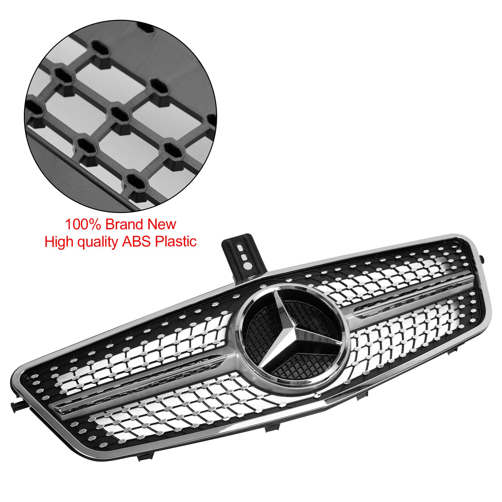 2010 2011 2012 2013 Mercedes-Benz W212 E Class E63 AMG E350 E550 Diamond Front Grille Grill
