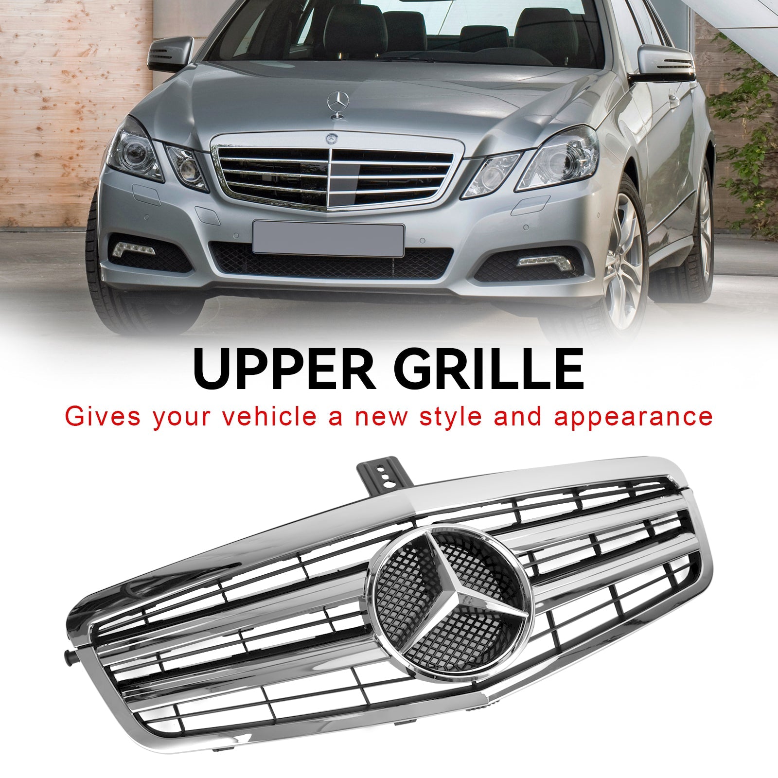 2010-2013 Mercedes-Benz W212 E Class E350 E550 Front Bumper Grille Grill