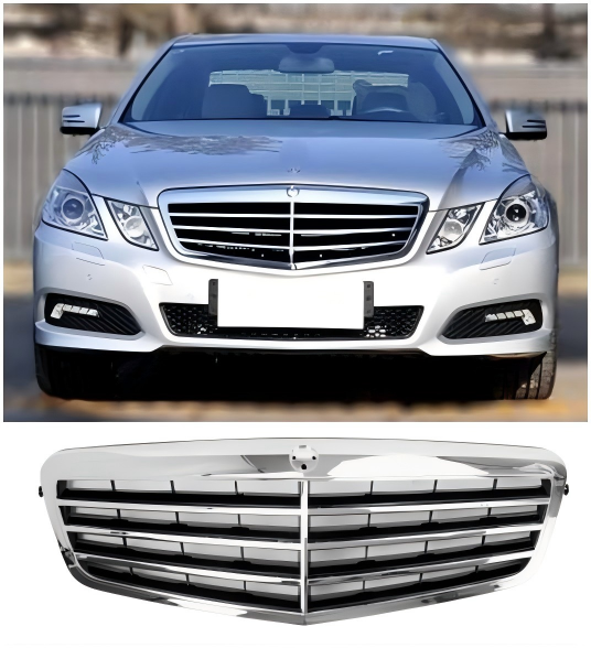 2010 2011 2012 2013 Mercedes-Benz E Class W212 E350 E550 Chrome Front Grill Grille