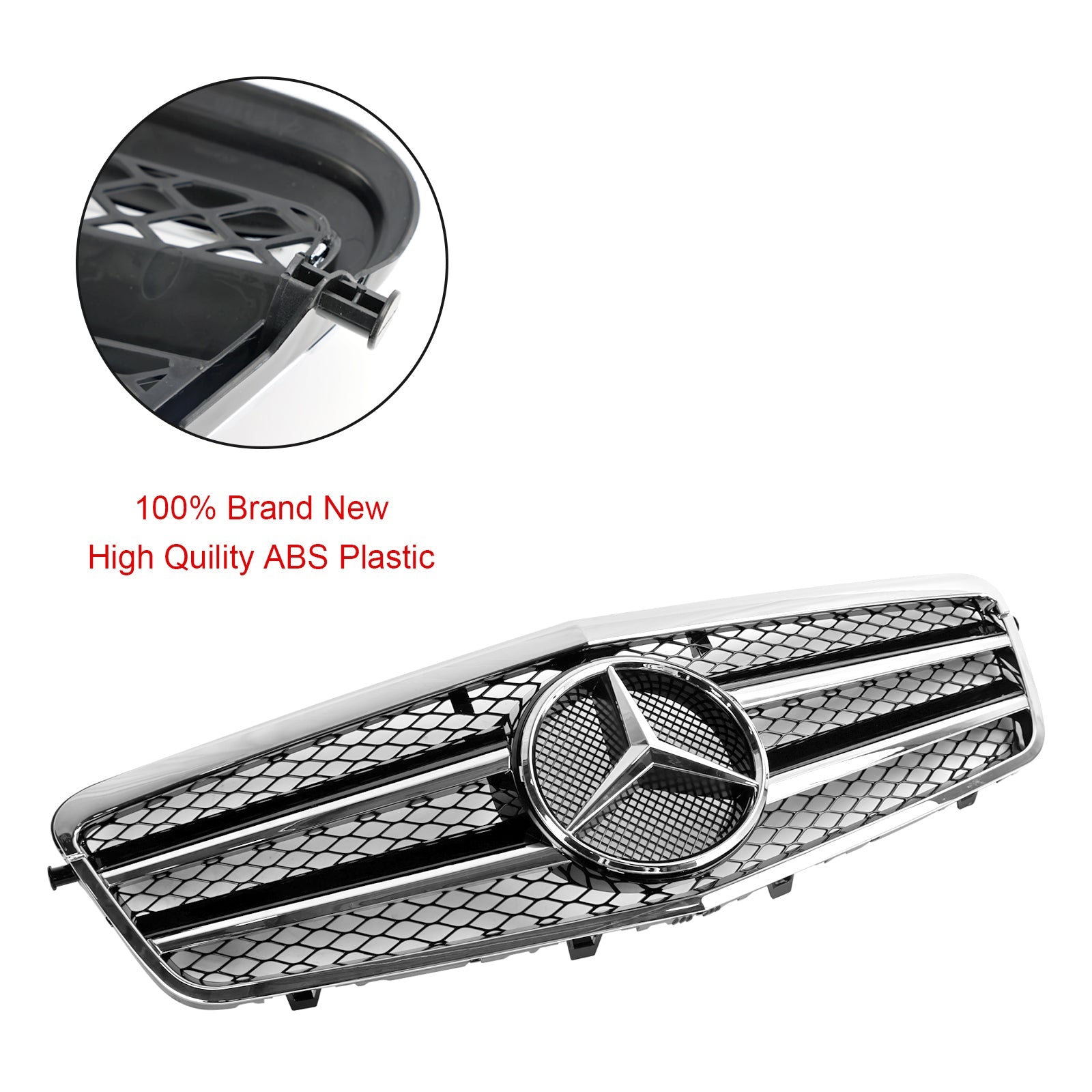 2010-2013 Mercedes-Benz E63 AMG Front Bumper Grill Grille Chrome