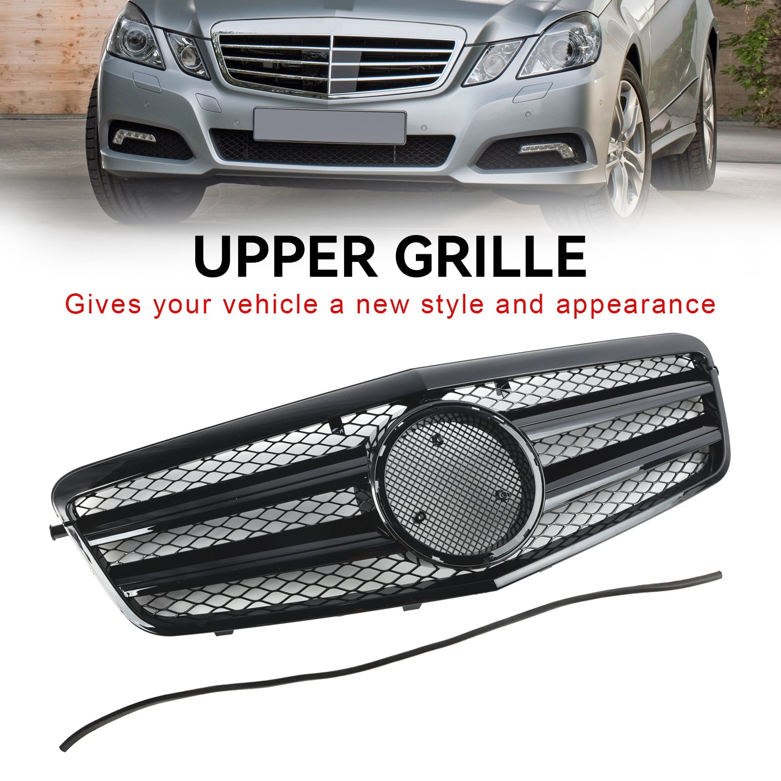 2010 2011 2012 2013 Mercedes Benz E Class W212 E350 E550 Front Bumper Grille Grill