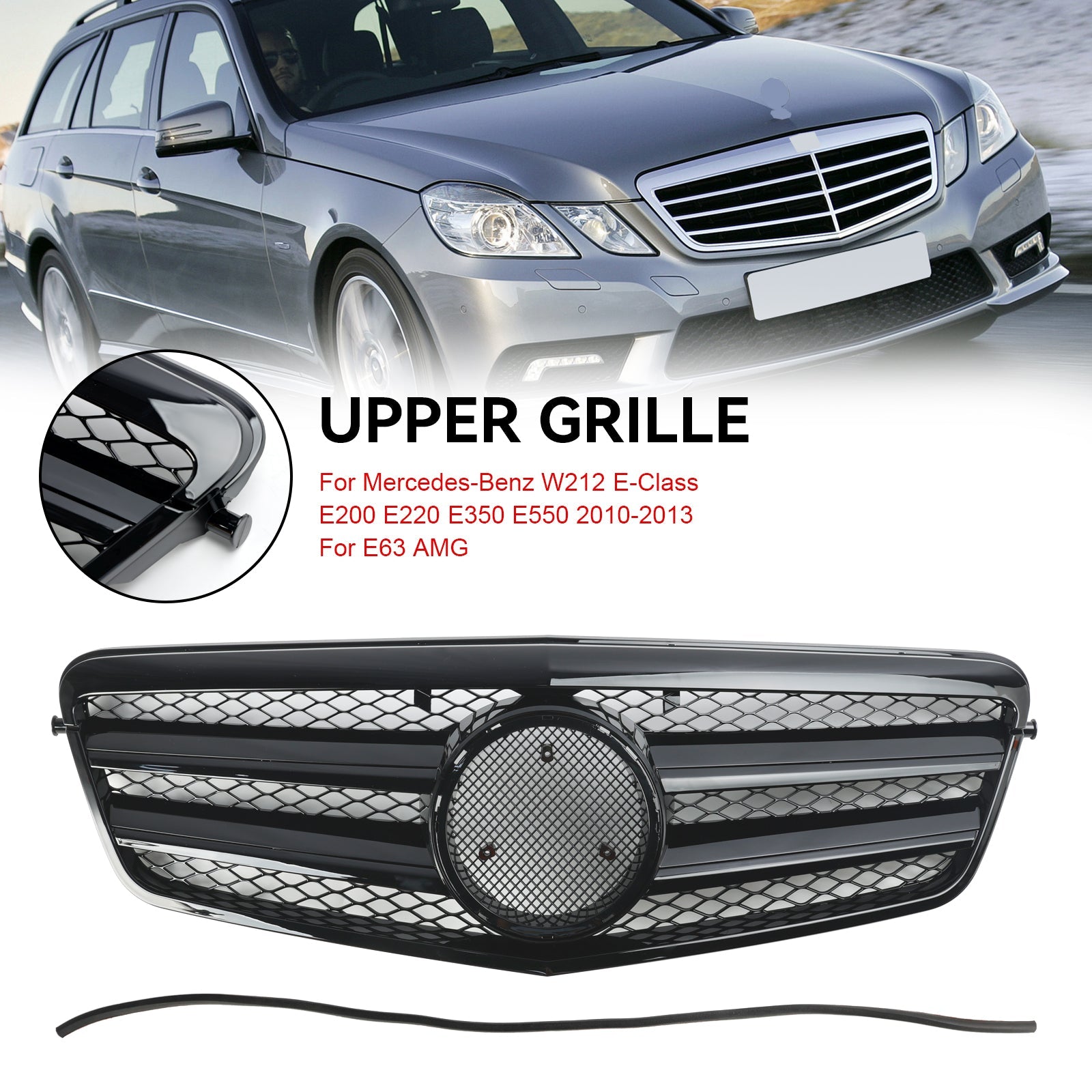 2010-2013 Mercedes-Benz E63 AMG Front Bumper Grille Grill