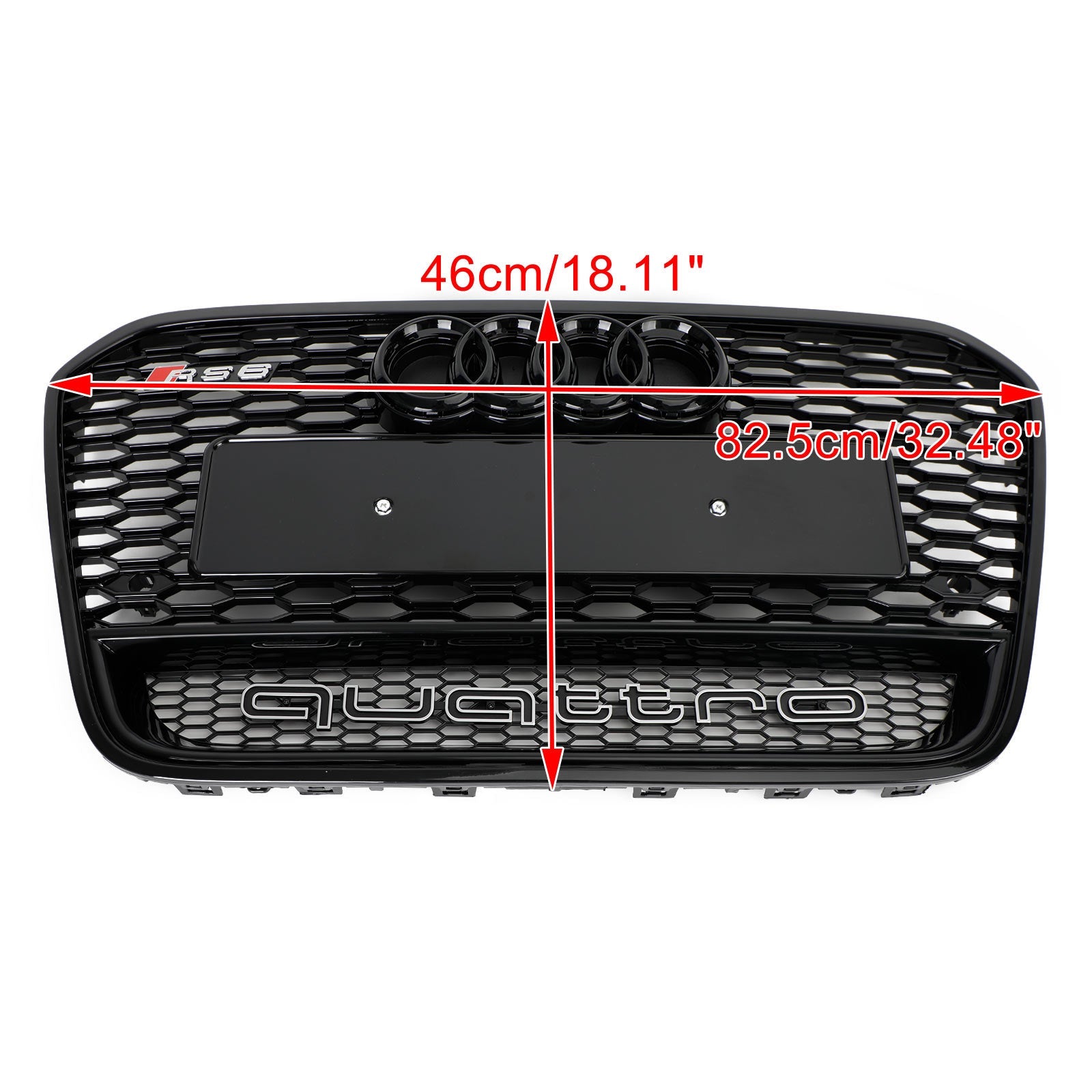 2012 2013 2014 2015 Audi A6 S6 C7 RS6 Style Front Mesh Honeycomb Grille Grill