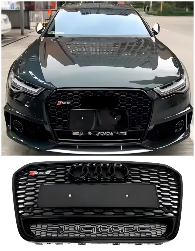2012 2013 2014 2015 Audi A6 S6 C7 RS6 Style Front Mesh Honeycomb Grille Grill