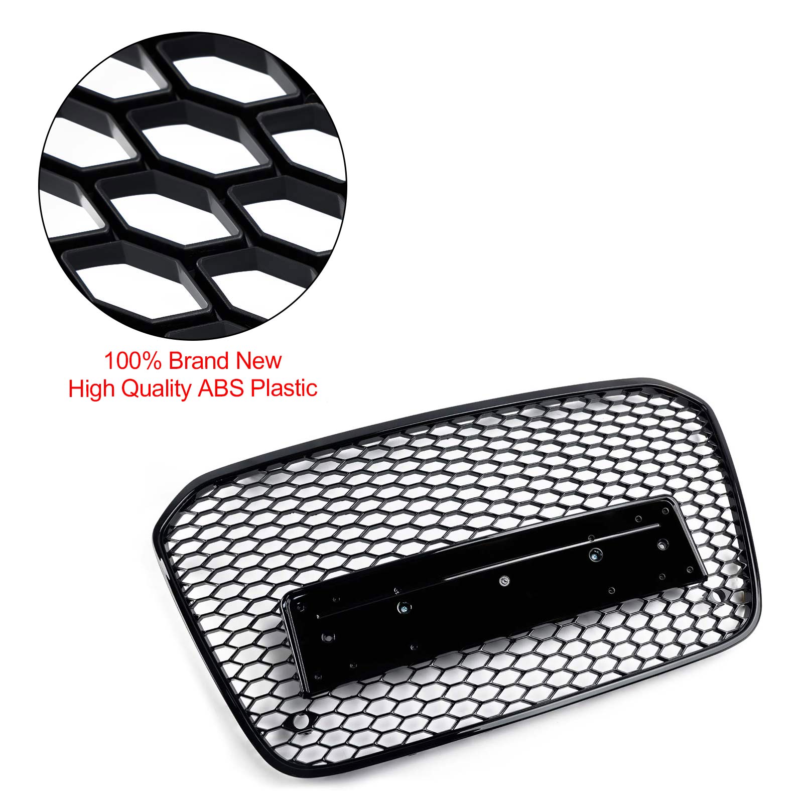 2012 2013 2014 2015 Audi A6 C7 S6 RS6 Style Honeycomb Front Bumper Grille Grill