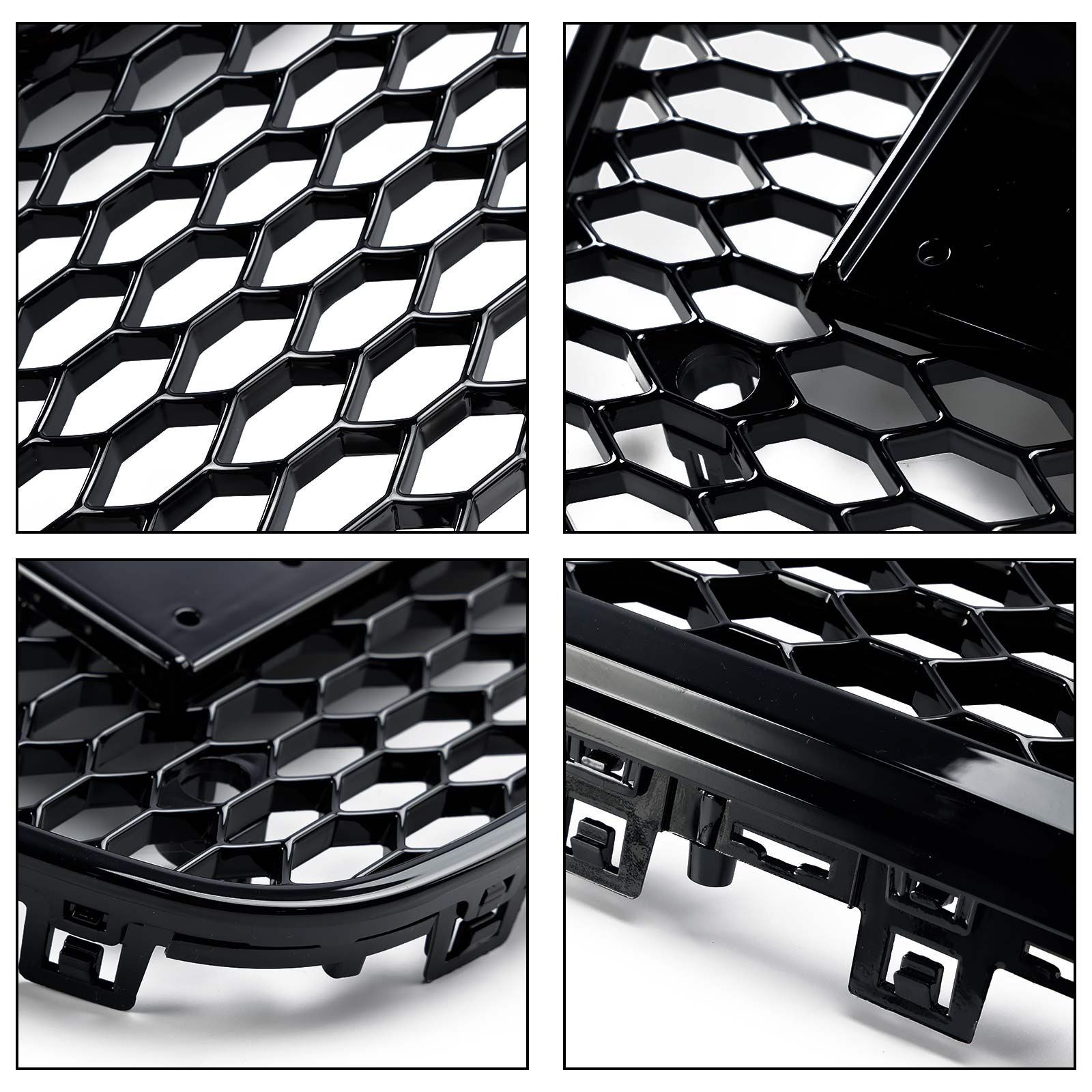 2012 2013 2014 2015 Audi A6 C7 S6 RS6 Style Honeycomb Front Bumper Grille Grill