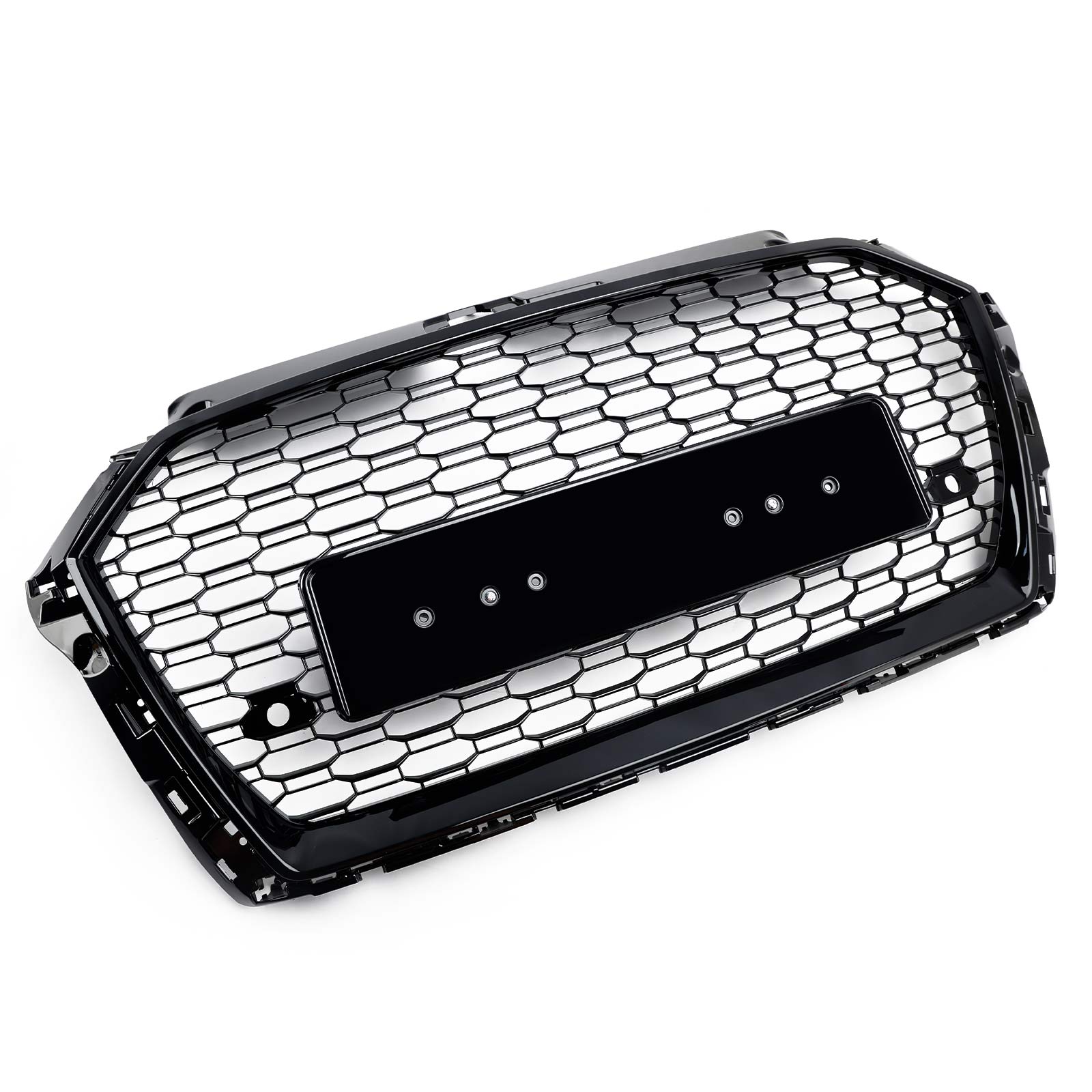 2013-2017 Audi Q5 Chrome/Black Front Honeycomb Bumper Grille Grill