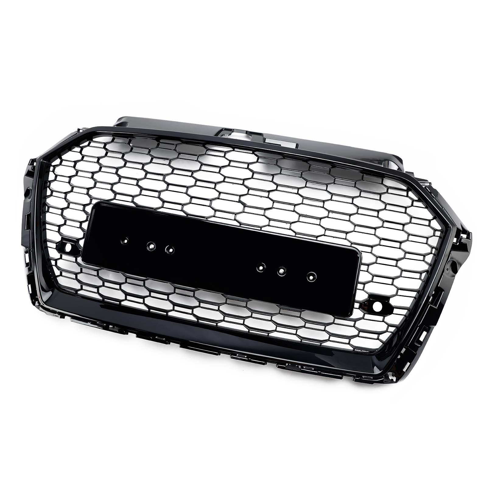 2013-2017 Audi Q5 Chrome/Black Front Honeycomb Bumper Grille Grill