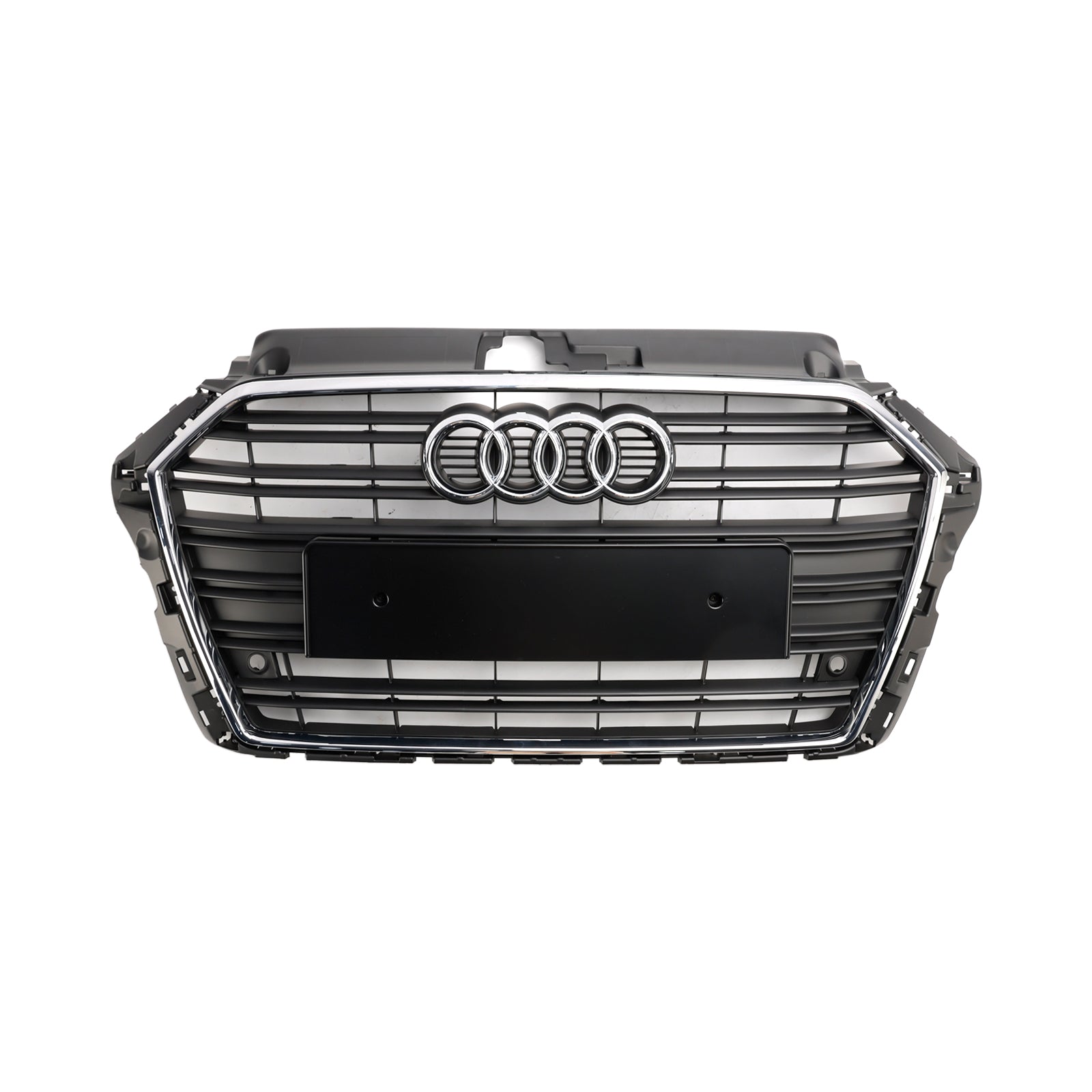 2017 2018 2019 Audi A3 S3 With Two PDC Holes Front Bumper Grille Grill 8V3853651 Chrome 8V3853651B