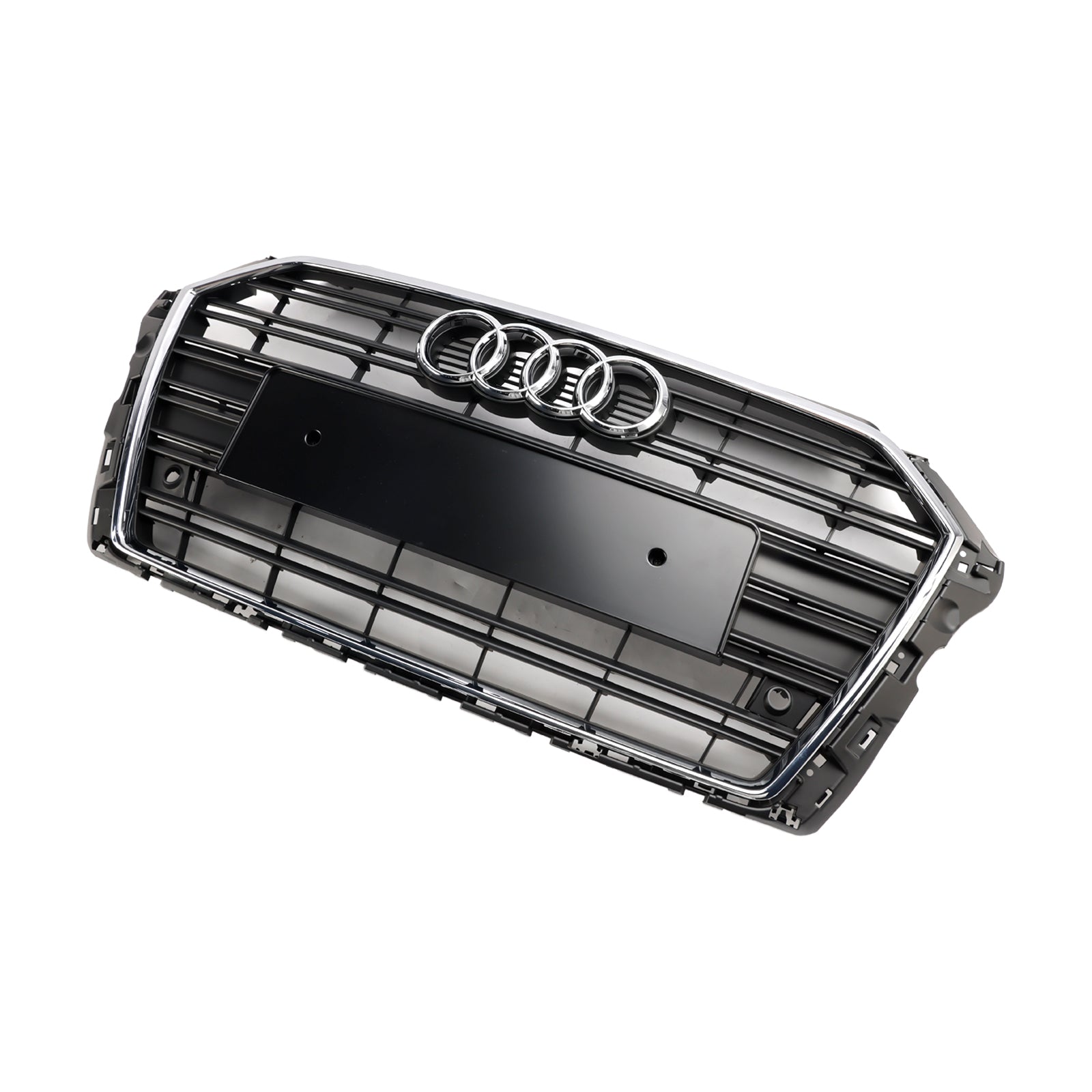 2017 2018 2019 Audi A3 S3 With Two PDC Holes Front Bumper Grille Grill 8V3853651 Chrome 8V3853651B